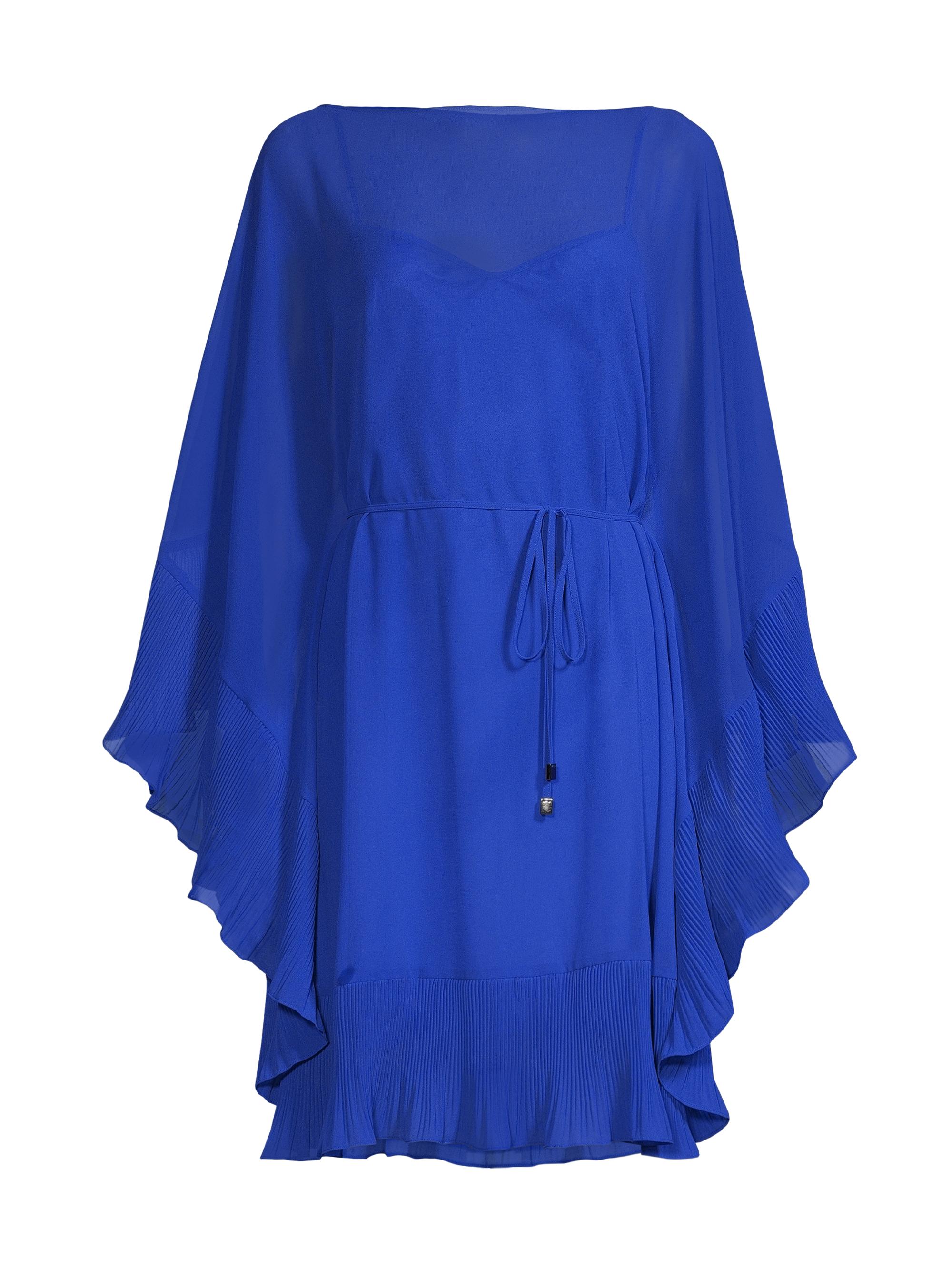 Kobi Halperin Women's Sammy Ruffled Chiffon Cover-Up Dress - Deep Blue