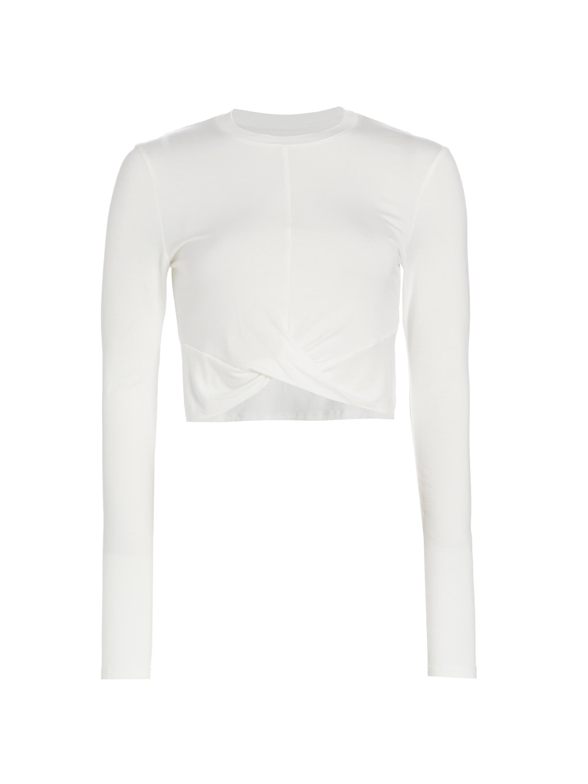 Splits59 Women's Daisy Jersey Long-Sleeve Top - White