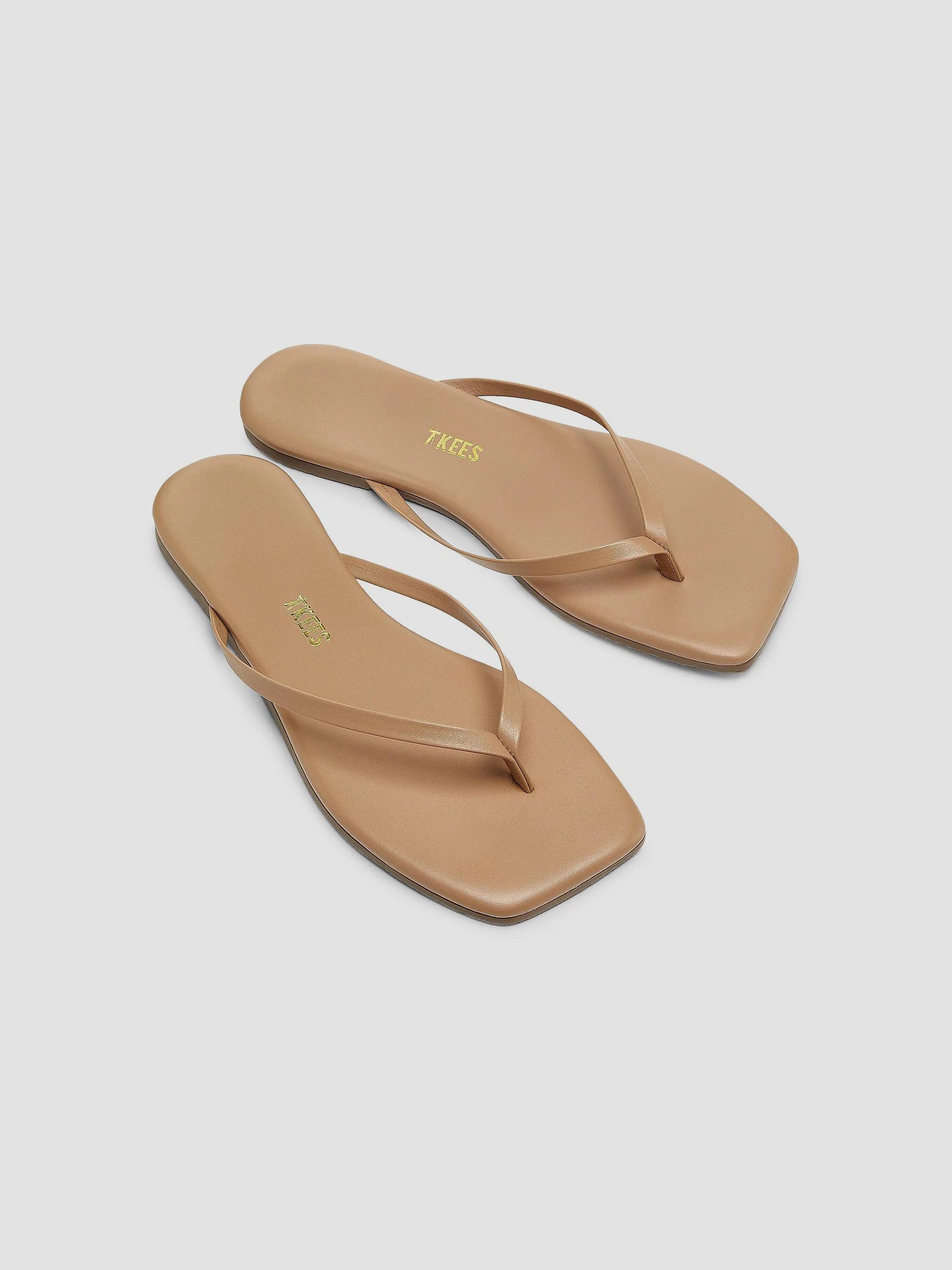 Tkees Square-Toe Lily Leather Sandals | Saks Fifth Avenue