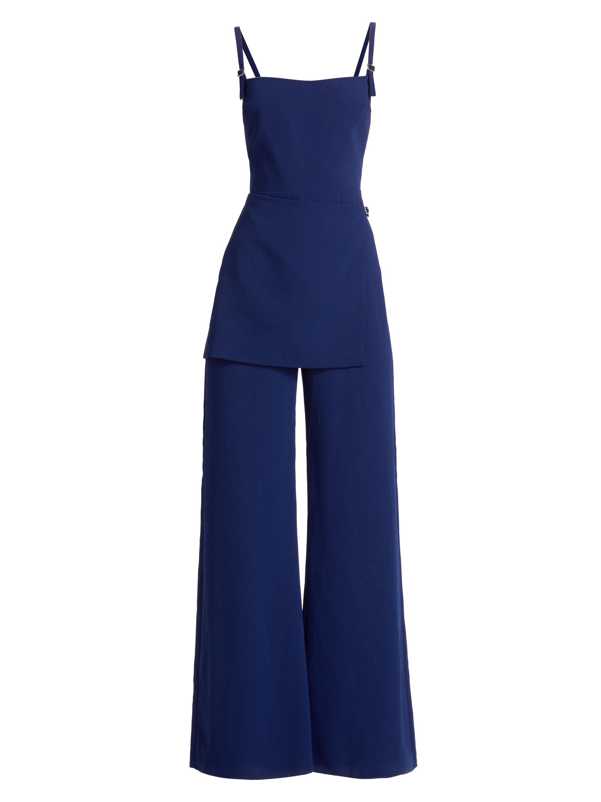 Amanda Uprichard Women's Chloe Sleeveless Jumpsuit - Navy