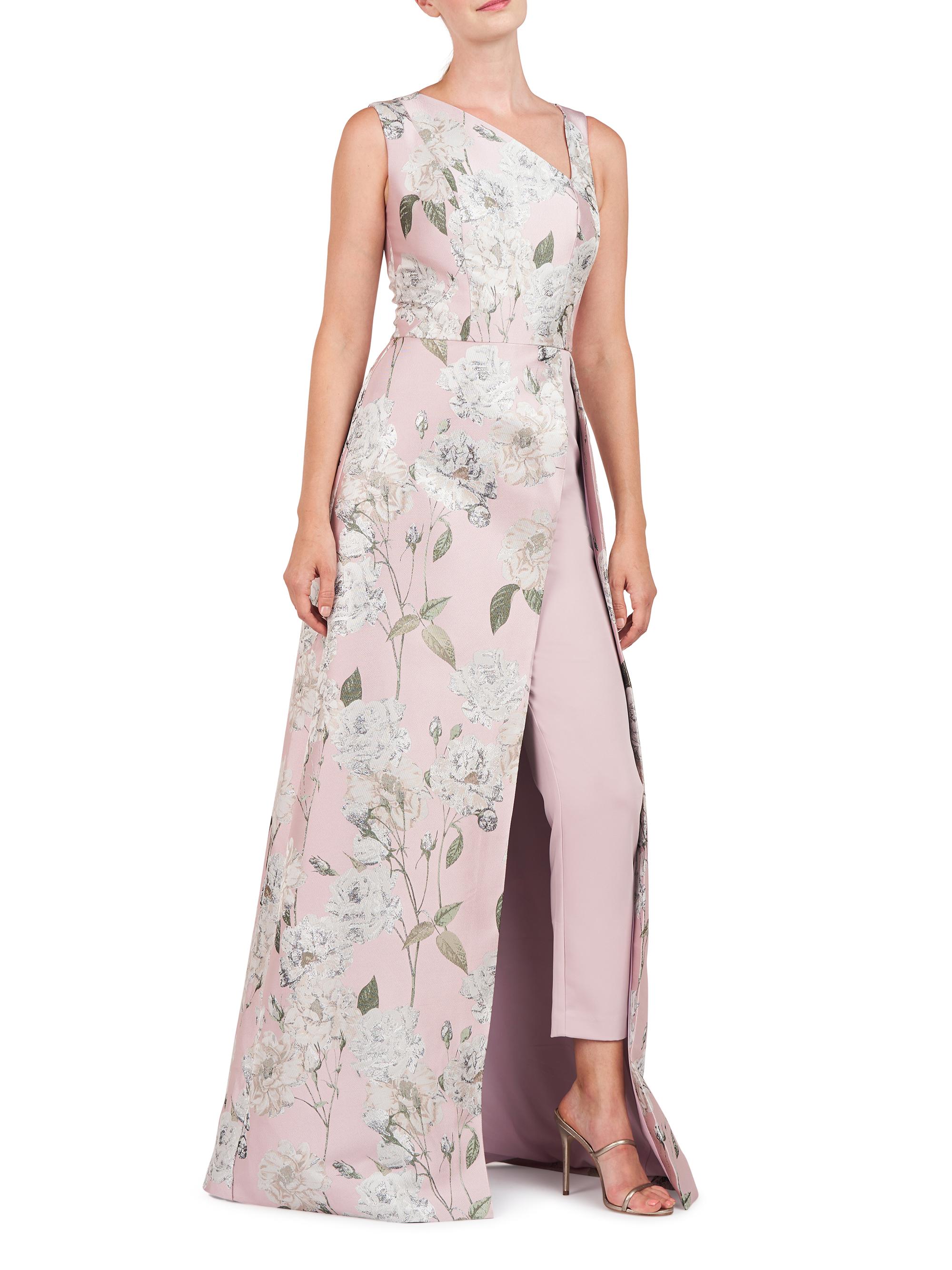 新品★ SHEER JACQUARD TAILORED ROMPERS Enchanting Chic Floral Jacquard Skater Romper | Windsor