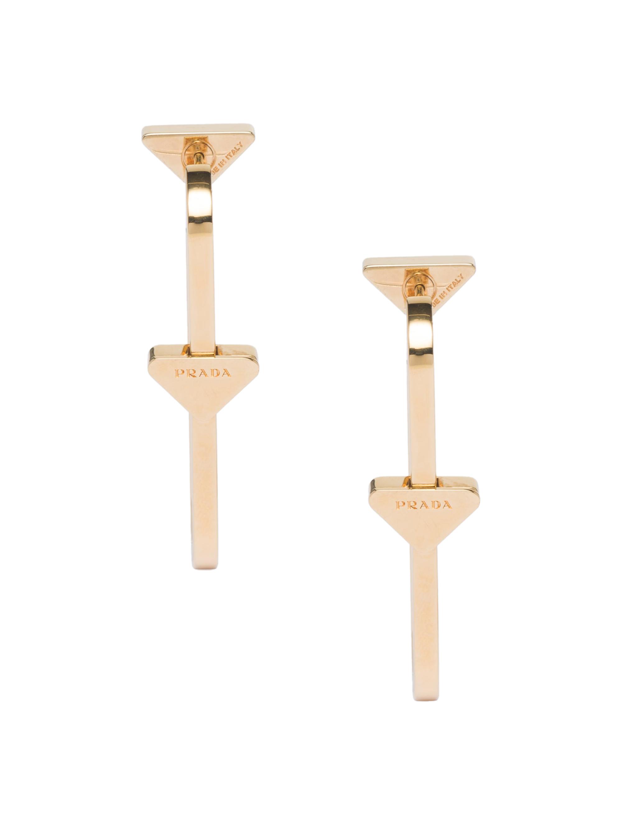 Prada Women's Metal Earrings - Gold