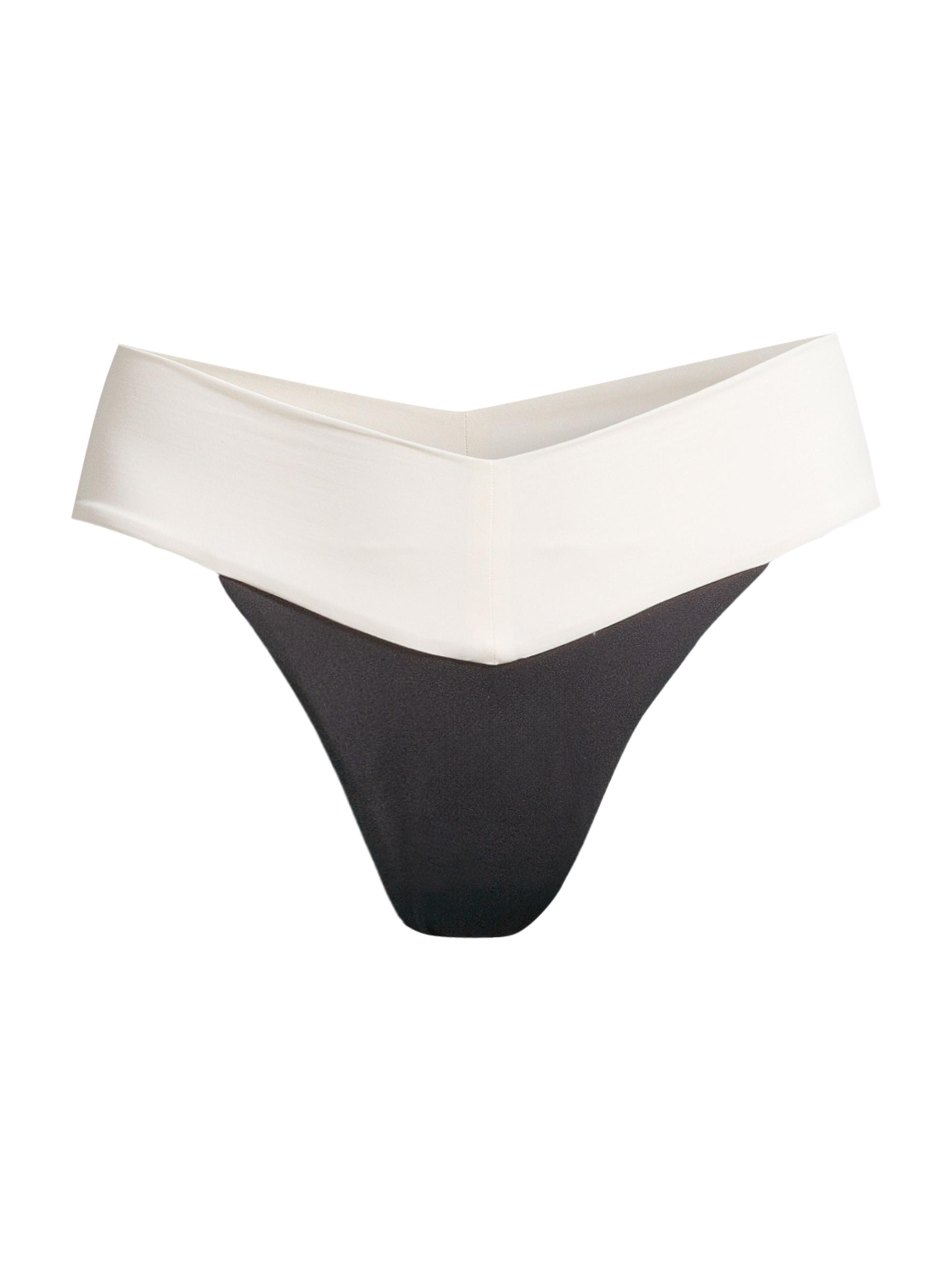 LSpace Women's Quinn Colorblocked Bikini Bottoms - Black Cream