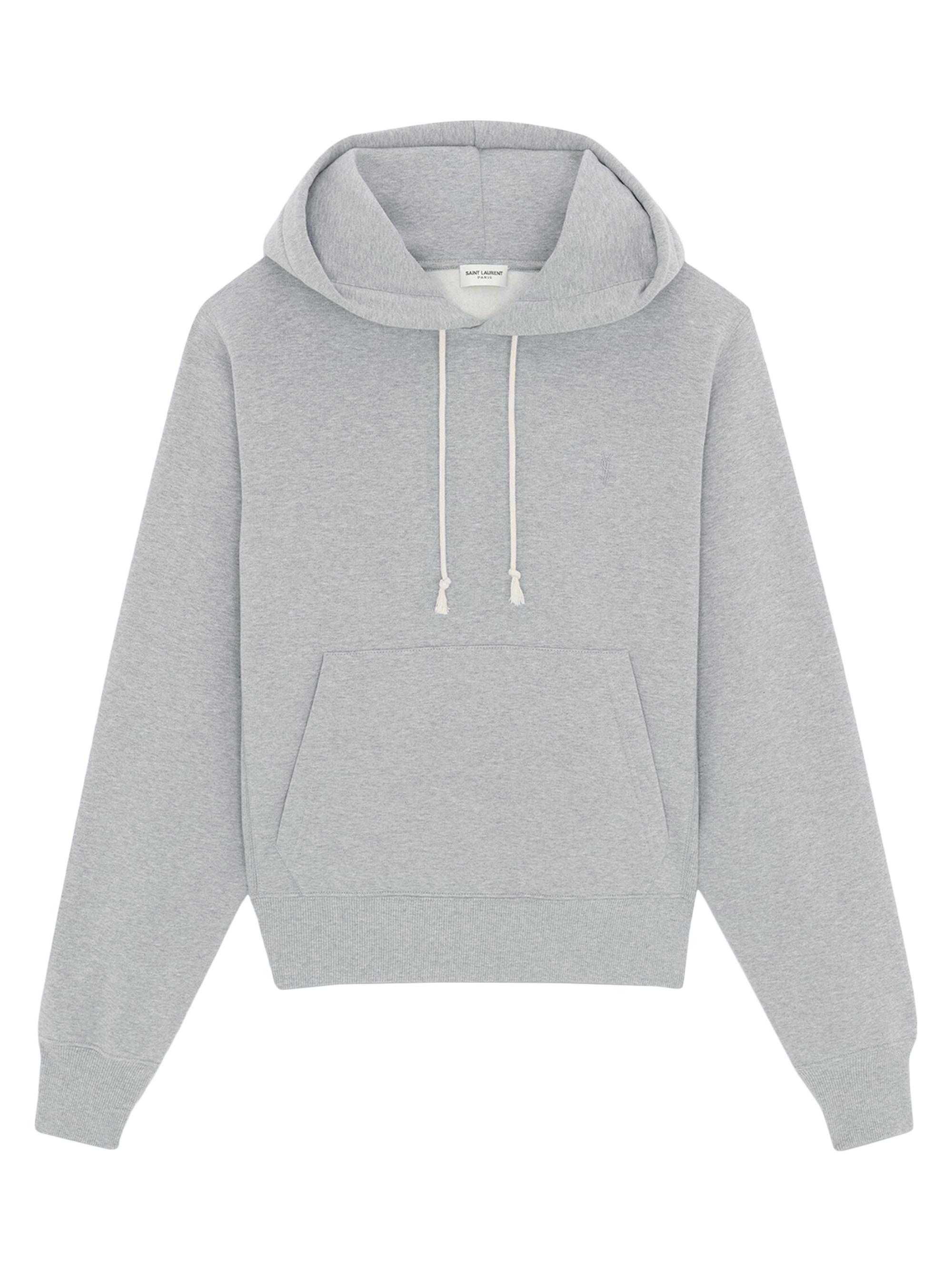 Saint Laurent Women's Cassandre Hoodie - Gris Chine