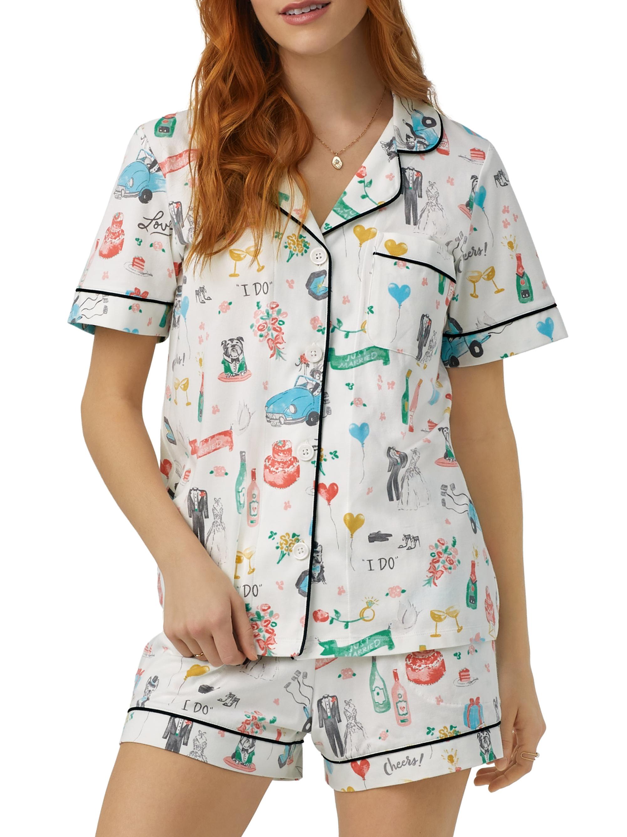 BedHead Pajamas Women's Just Married Boxer Short-Sleeve Pajama Set - Just Married