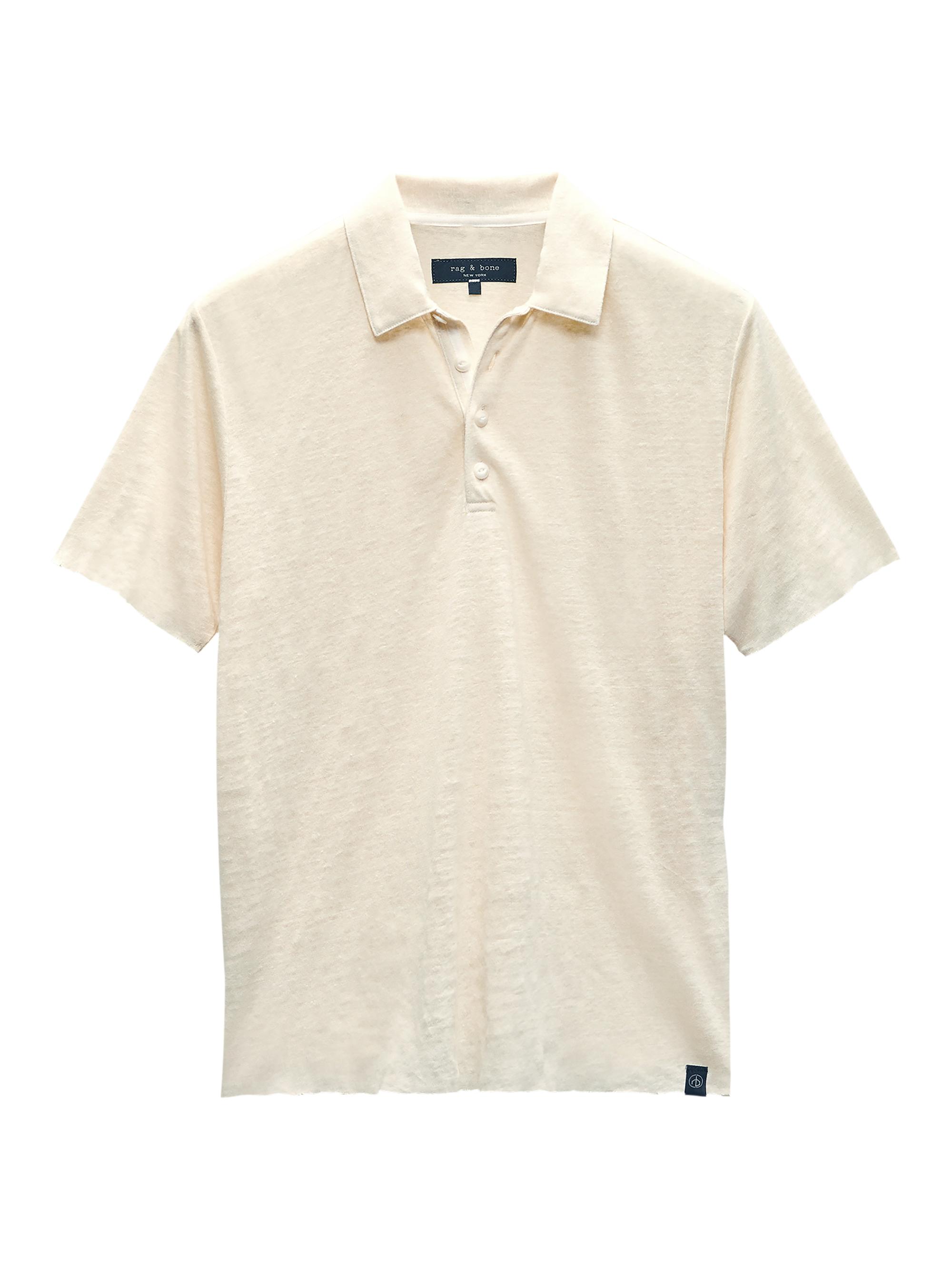 rag & bone Men's Linen Polo Shirt - Sal
