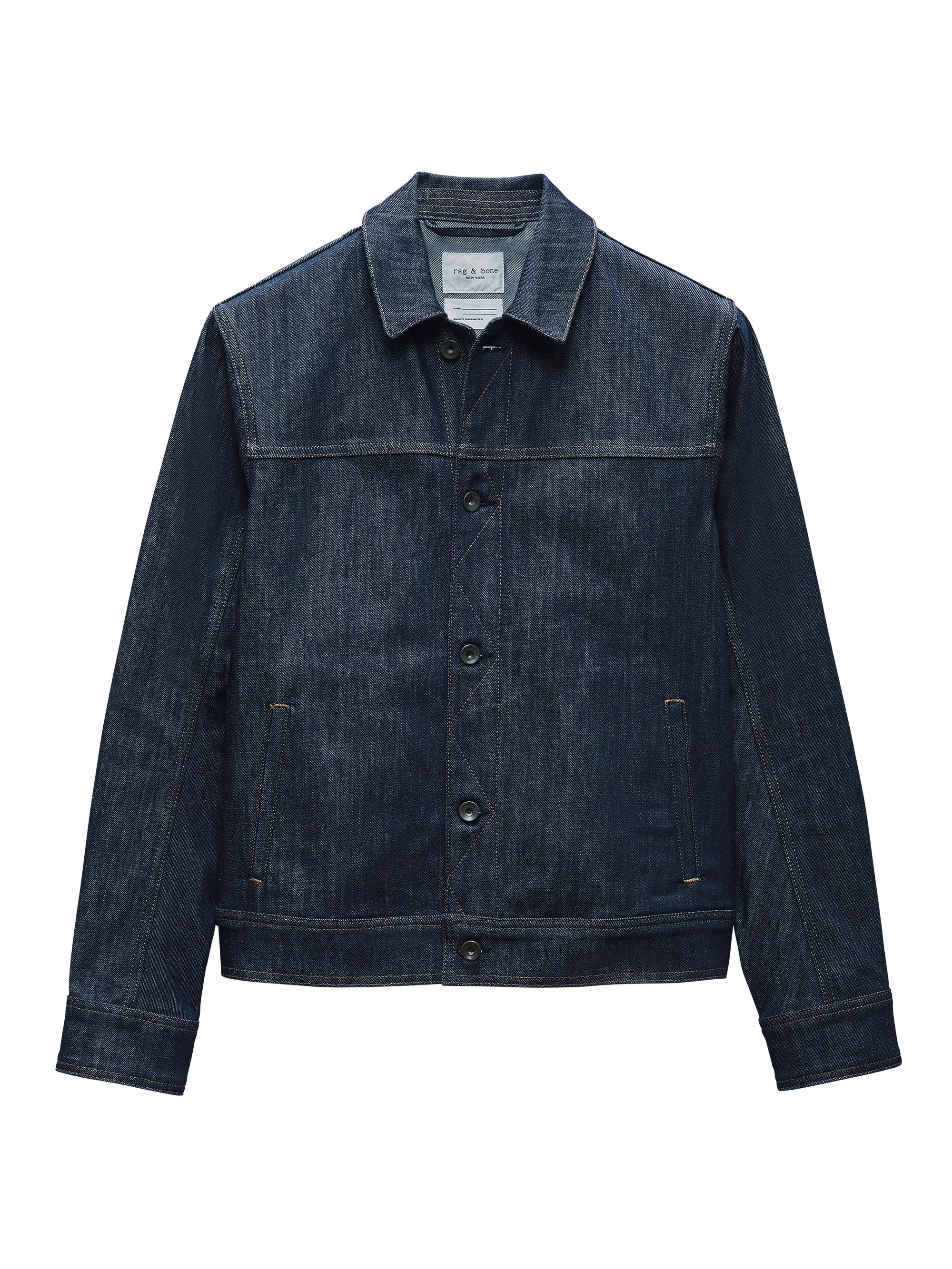 rag & bone Men's Owen Trucker Denim Jacket - Raw Indigo
