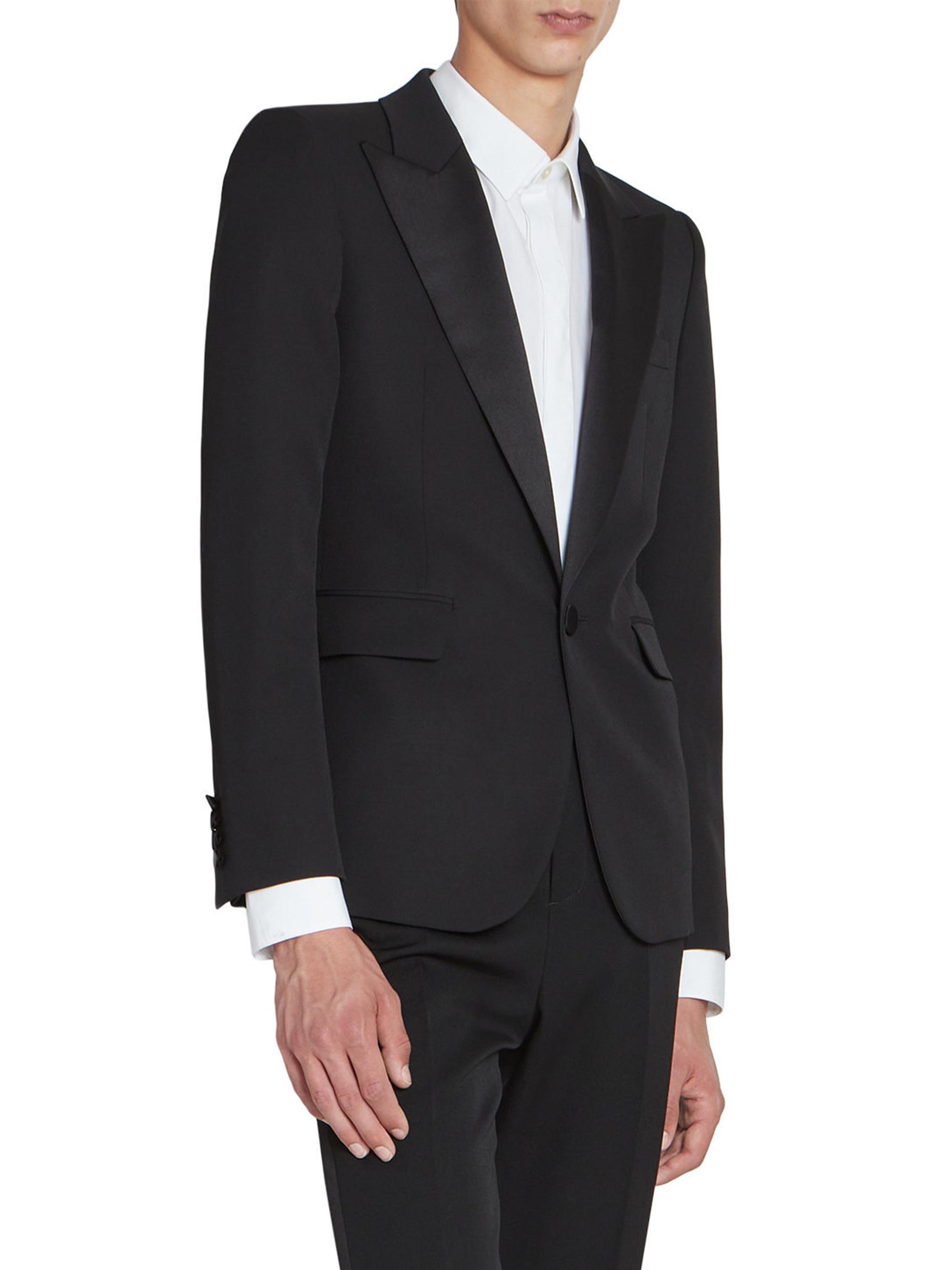 Saint Laurent Tuxedo Jacket In Grain De Poudre | Saks Fifth