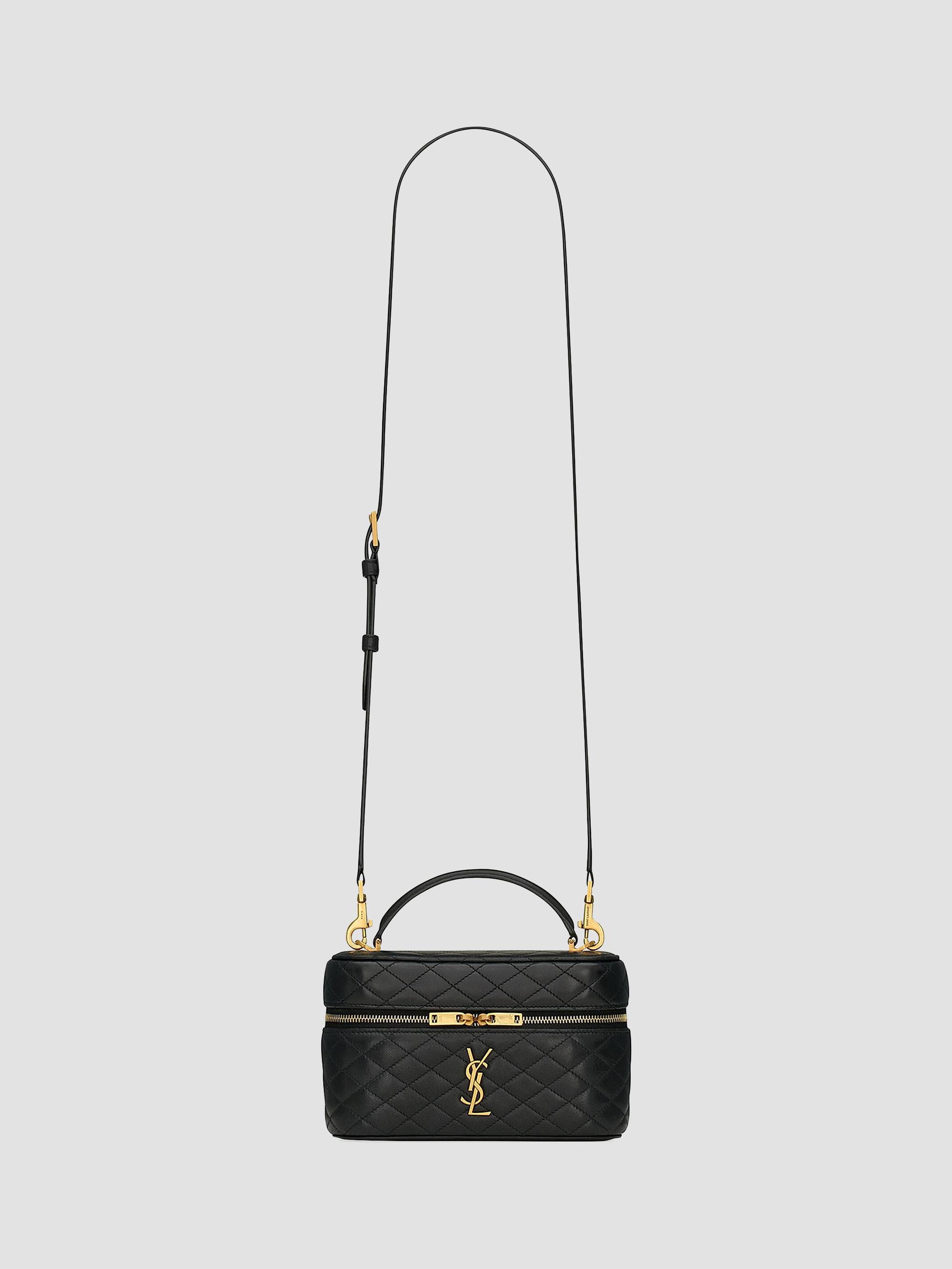 Saint Laurent Women's Gaby Mini Vanity Bag in Lambskin - Black | Thumbnail 8