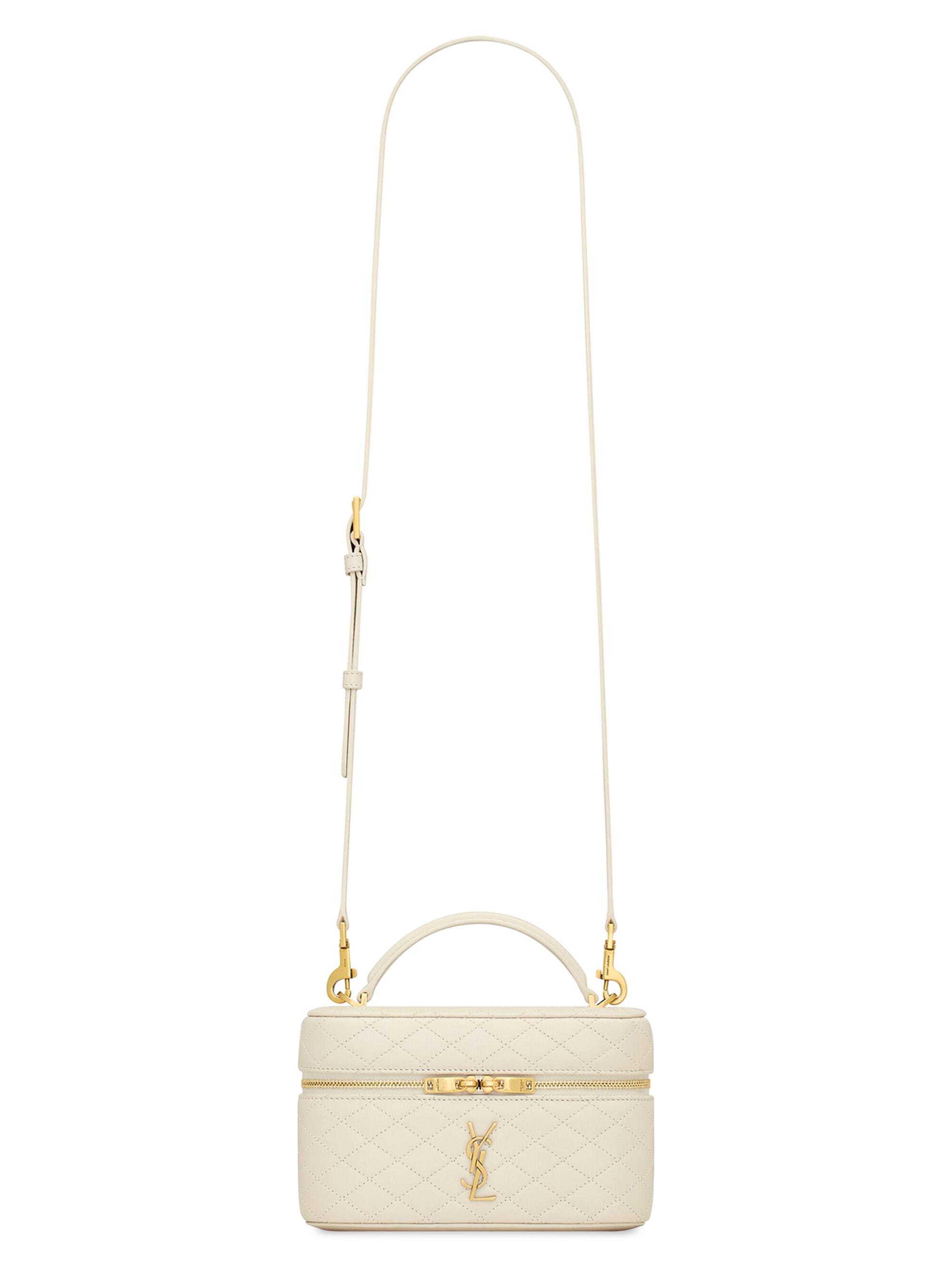Saint Laurent Women's Gaby Mini Vanity Bag in Lambskin - Blanc Vintage | Thumbnail 8