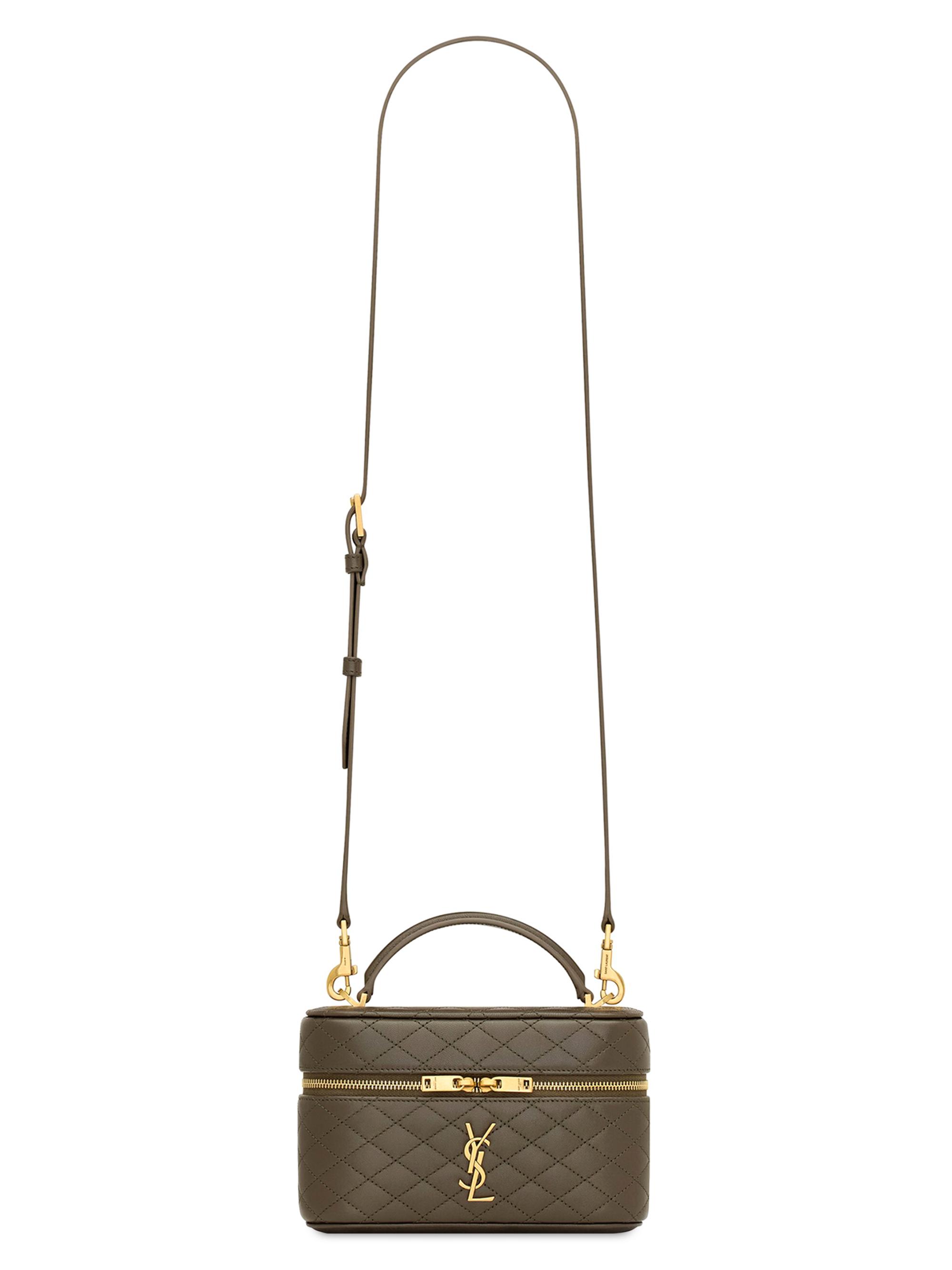 Saint Laurent Women's Gaby Mini Vanity Bag in Lambskin - Light Musk | Thumbnail 8