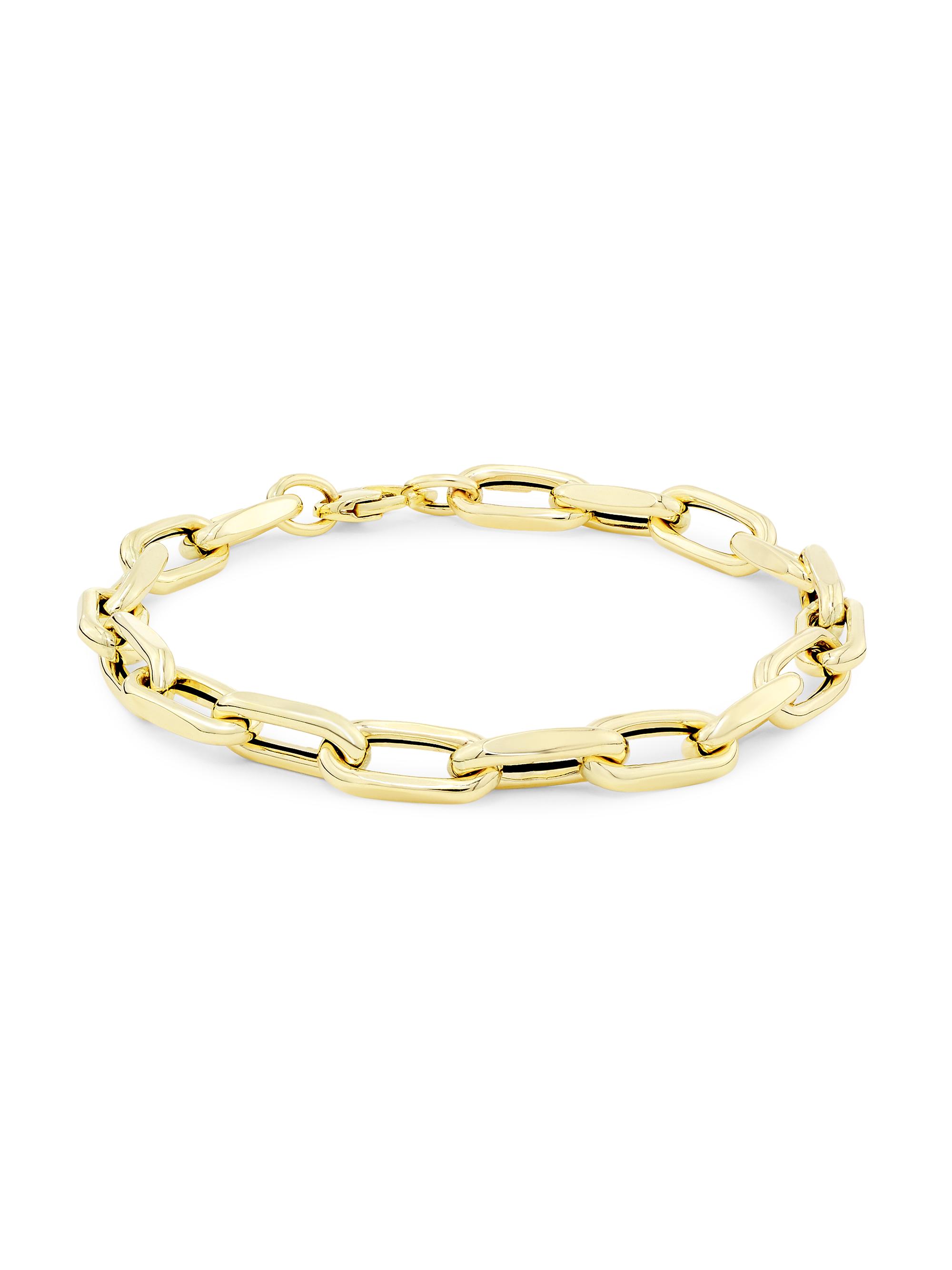 Saks Fifth Avenue Collection Women's 14K Yellow Gold Paper Clip Chain Bracelet - Yellow Gold