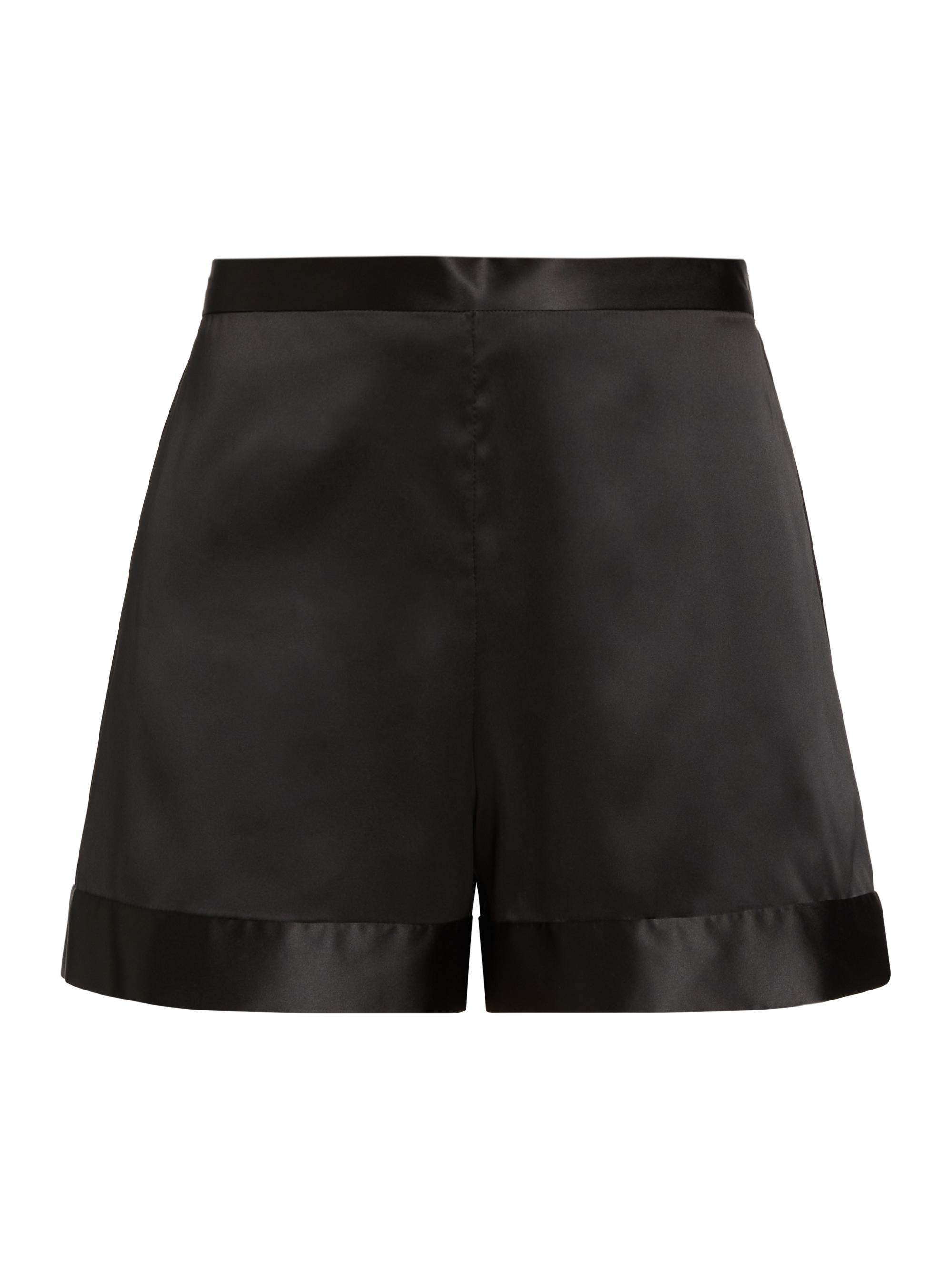 Natori Women's Glamour Stretch Satin Sleep Shorts - Black