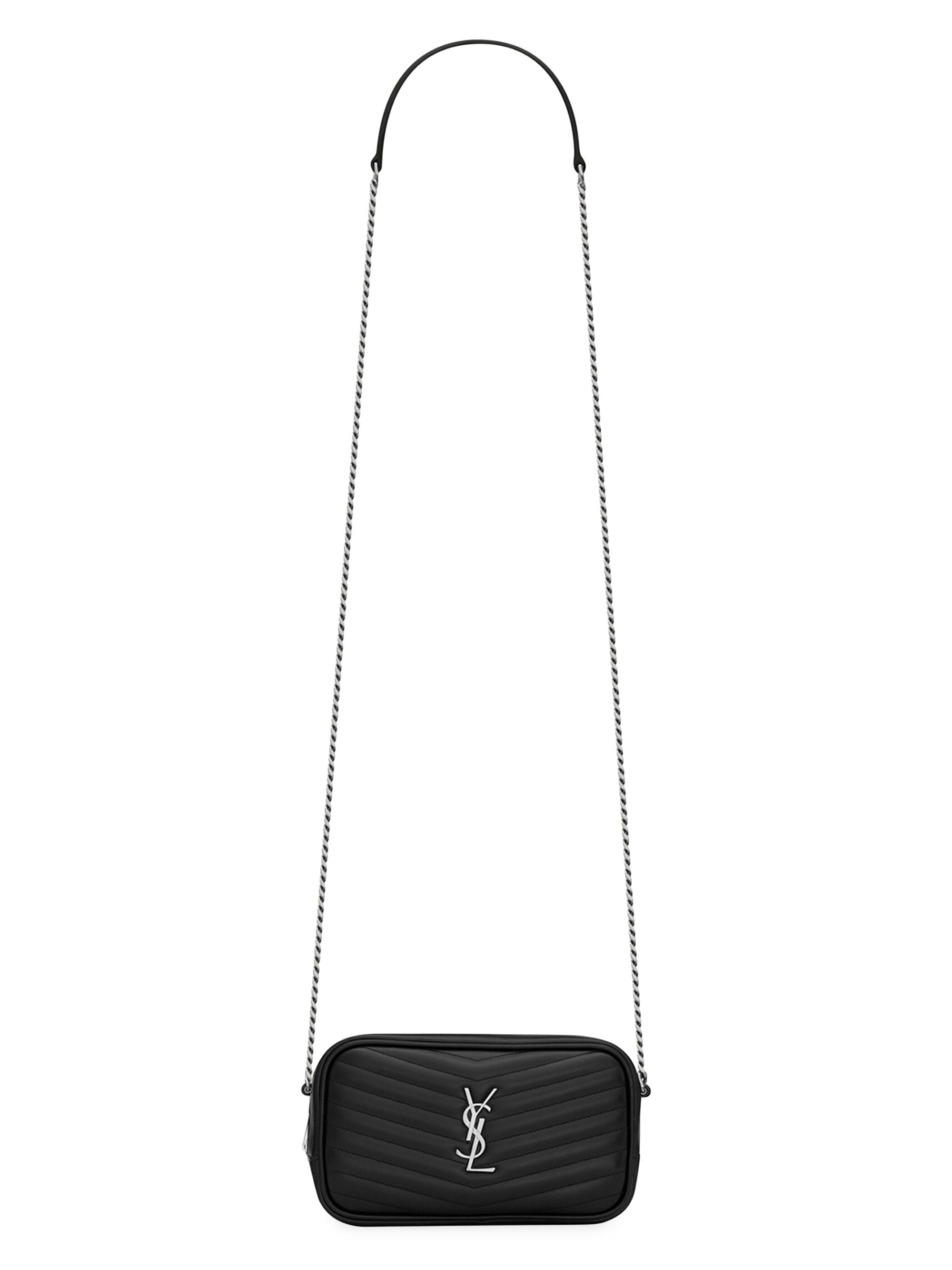 Saint Laurent Women's Mini Lou Bag In Quilted Leather - Black