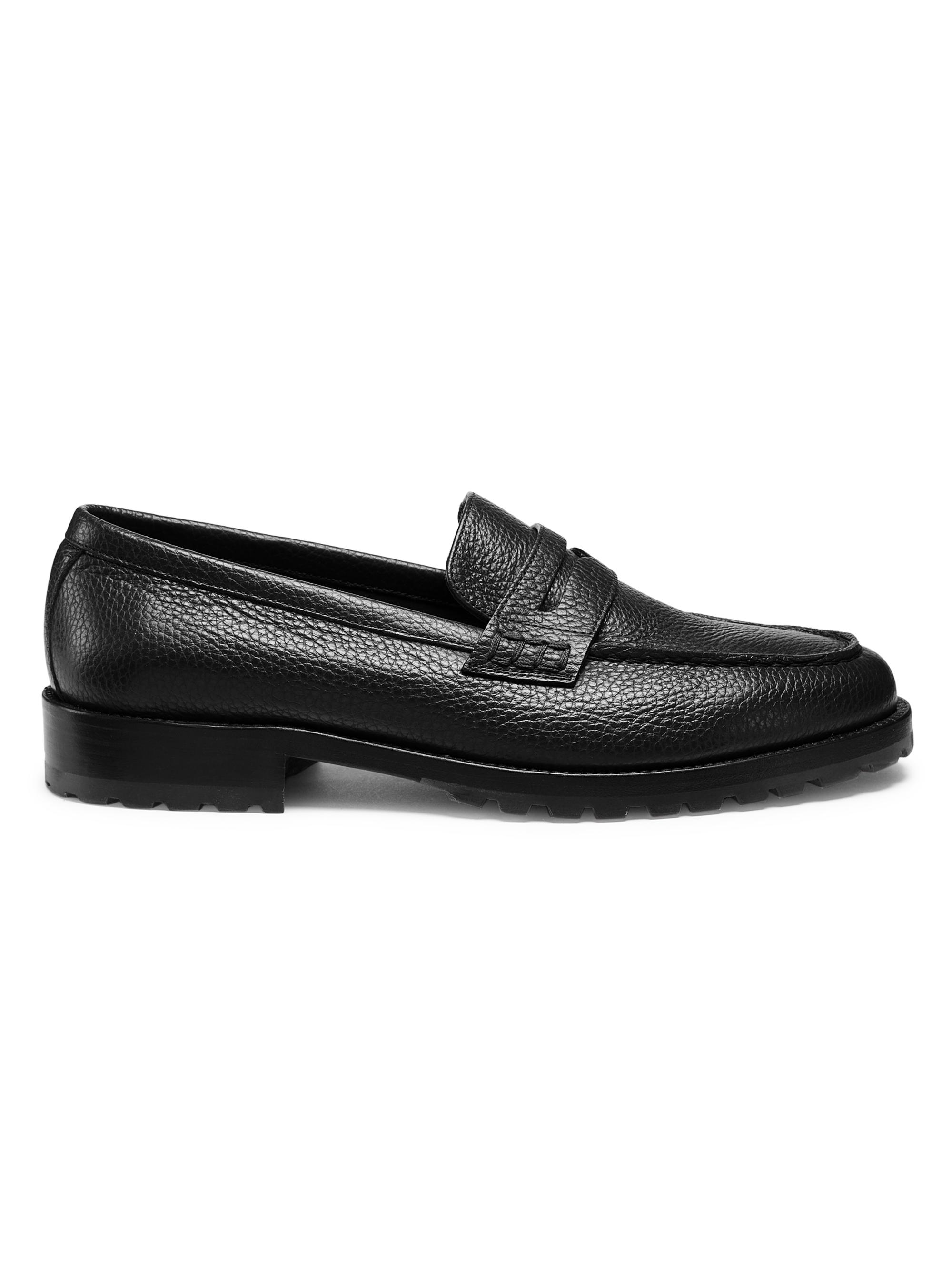 Manolo Blahnik Men's Randy Crystal Lug-Sole Loafers - Black