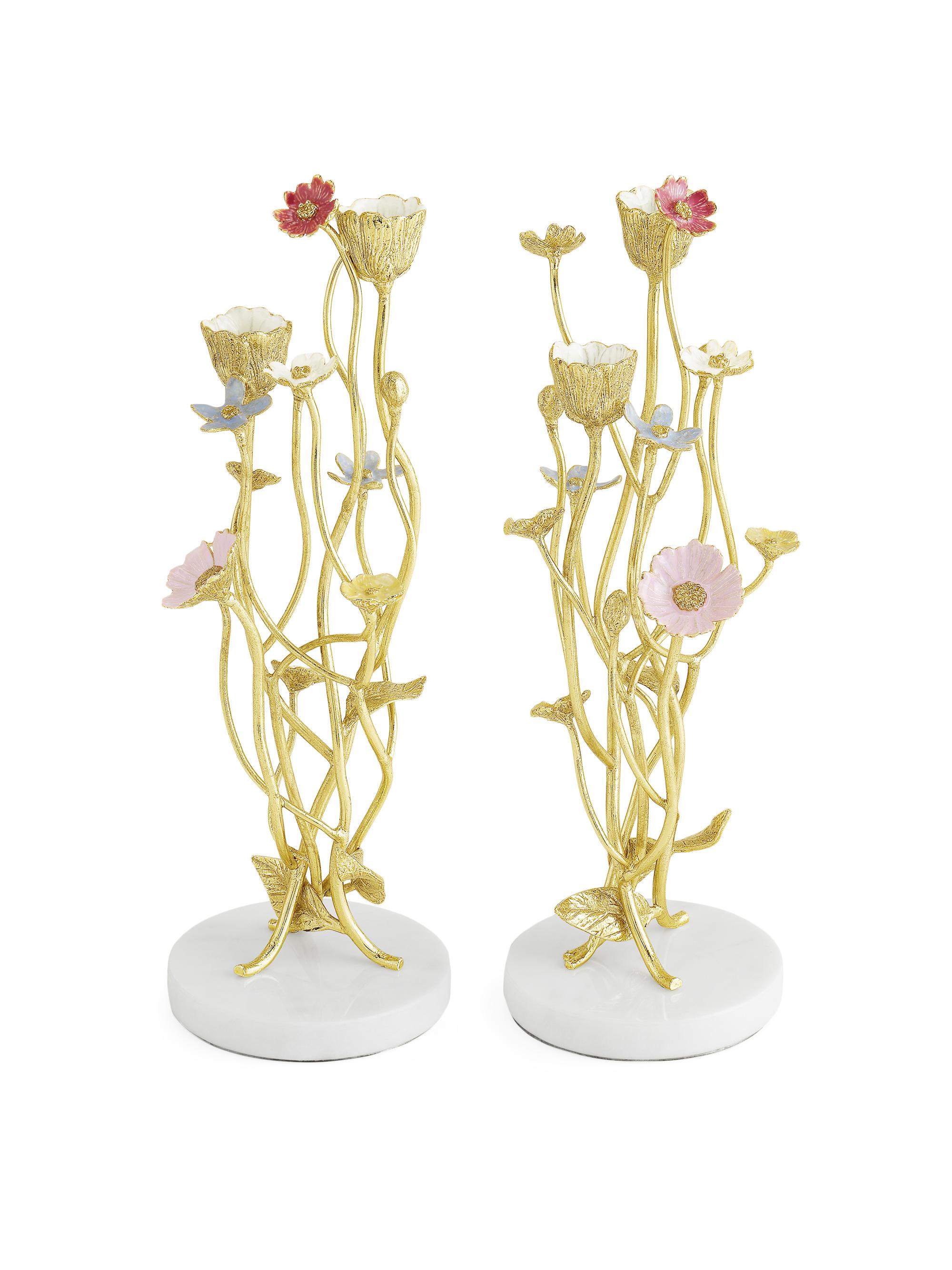 Michael Aram Wildflowers 2-Piece Candleholder Set