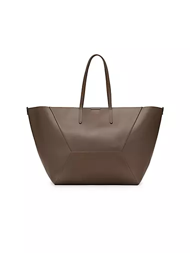 Calfskin Large Shopper Bag With Monili