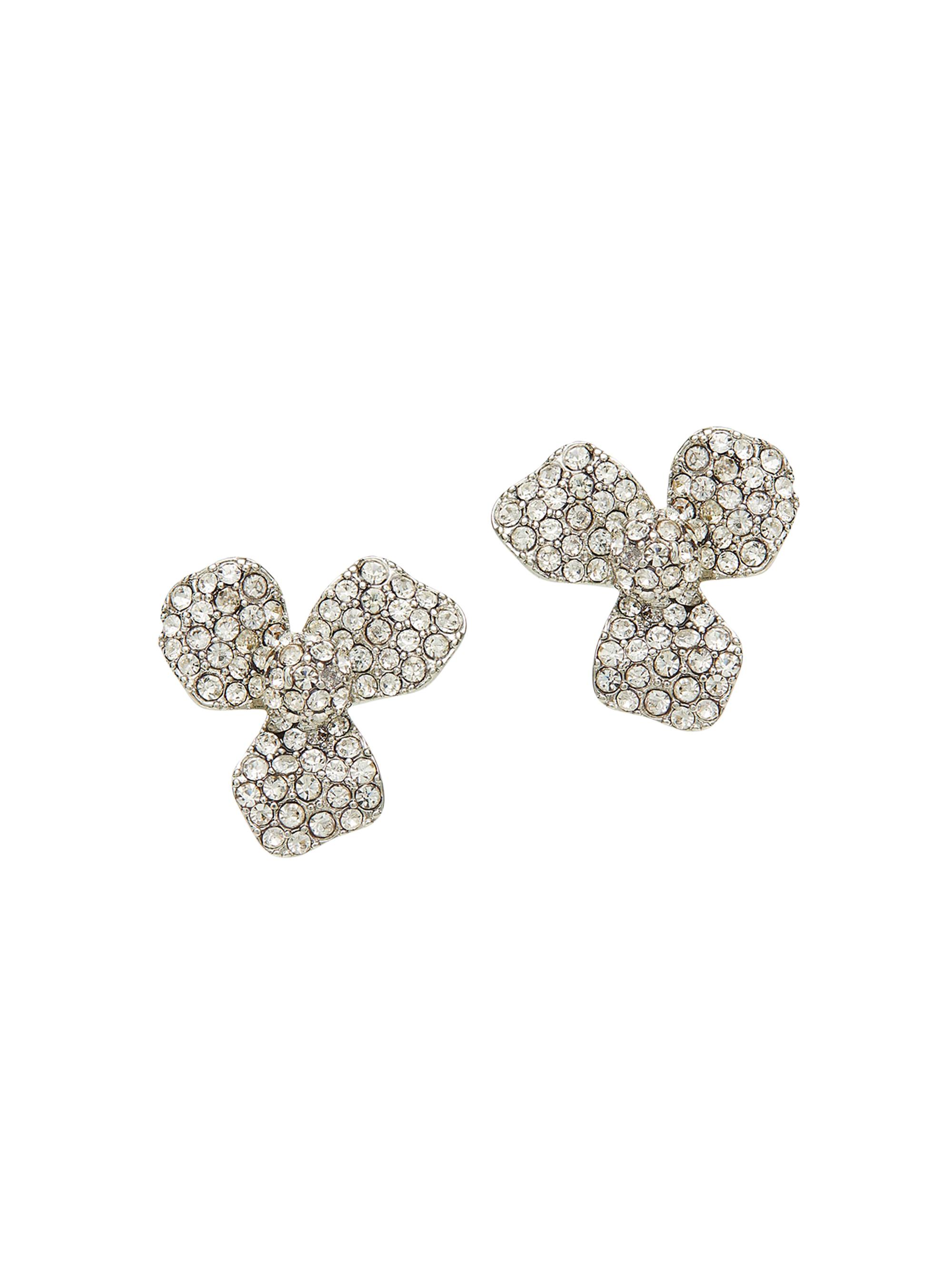 Lele Sadoughi Women's Pave Trillium Stud Earrings - Crystal