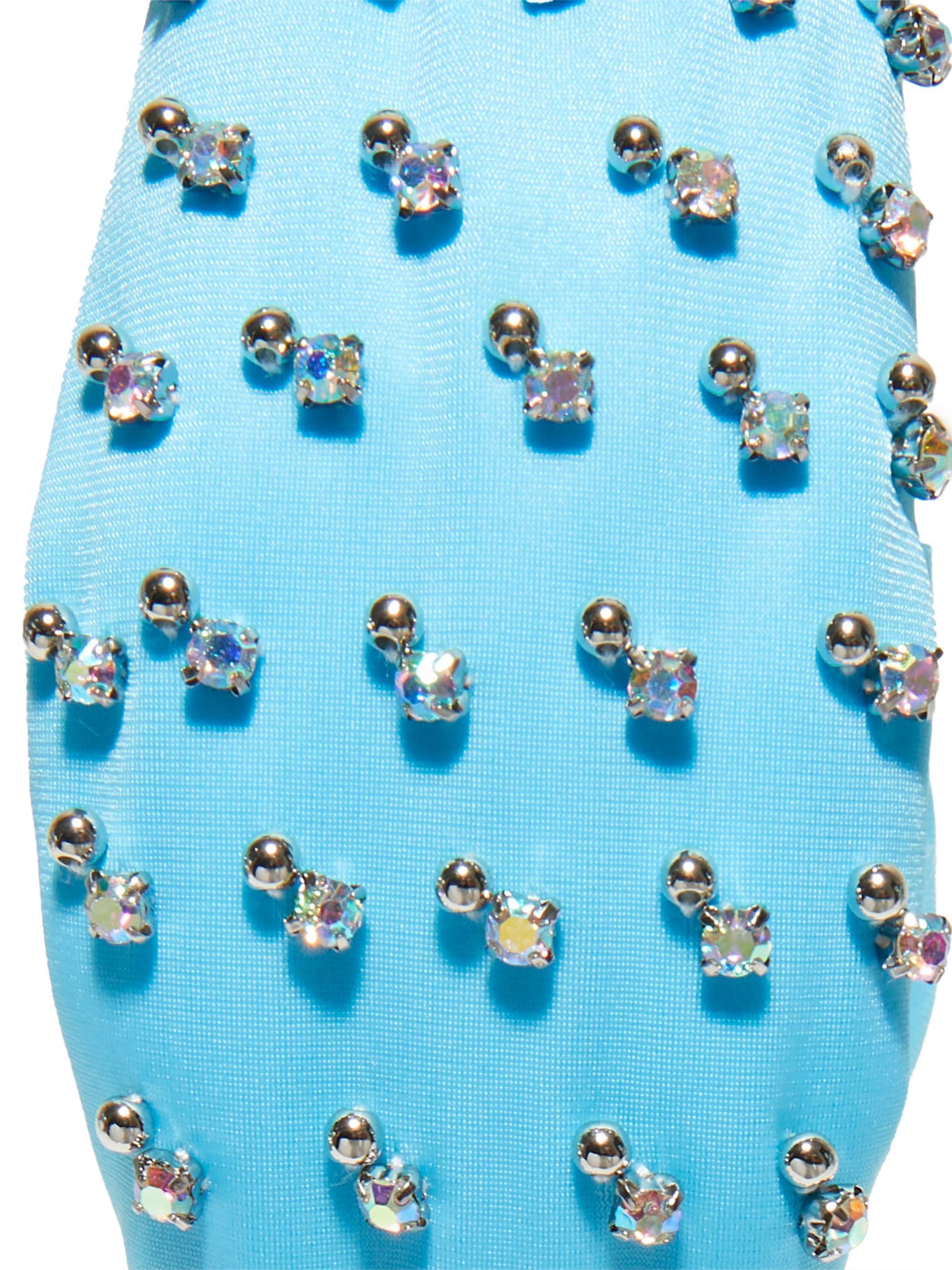 Lele Sadoughi Crystal-Embellished Neoprene Knotted Headband  display picture 3