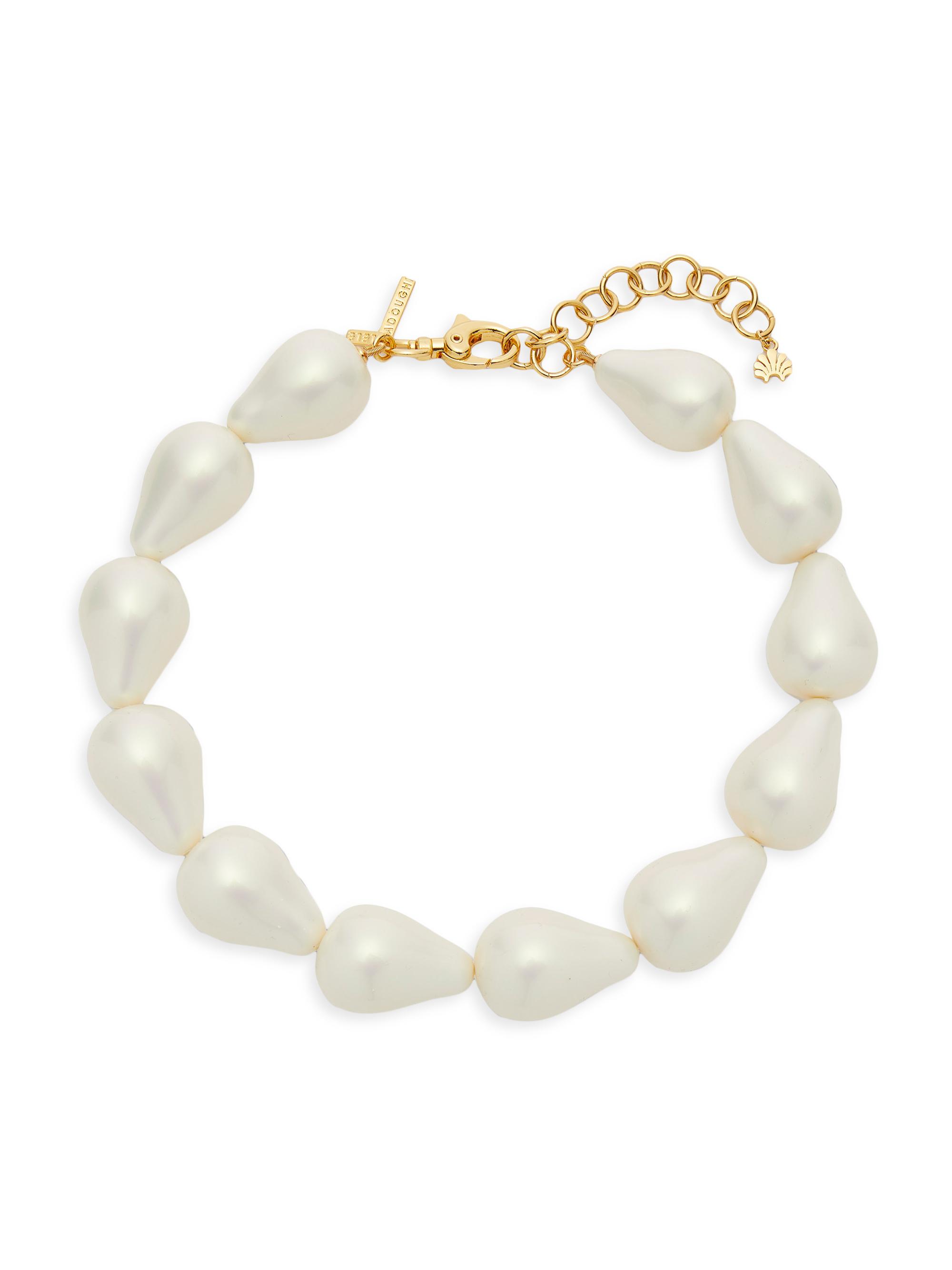 Lele Sadoughi Women's Wilma 14K-Gold-Plated & Imitation Pearl Necklace - Holographic Pearl
