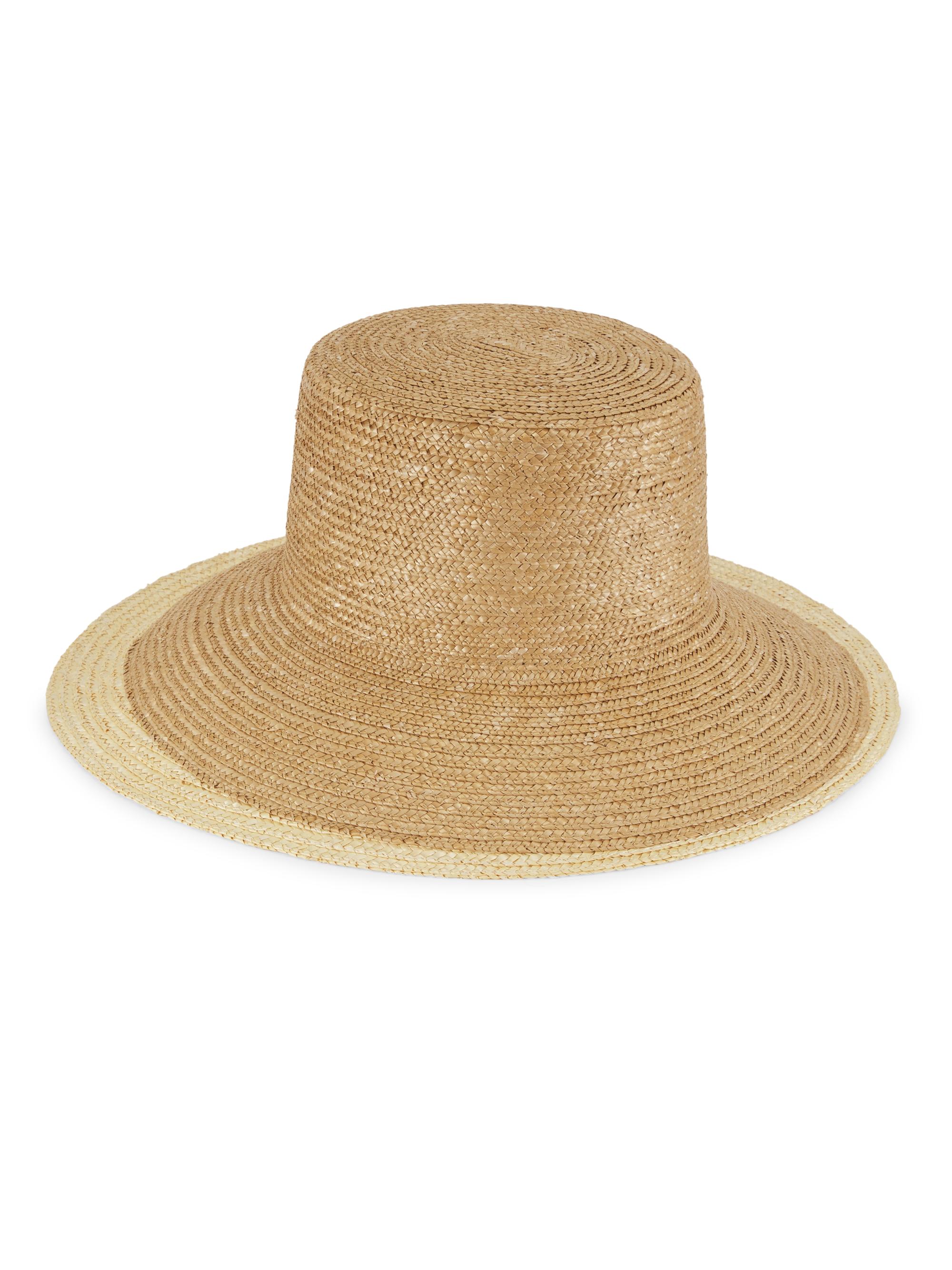 Eugenia Kim Women's Annabelle Wide-Brim Straw Sun Hat - Camel