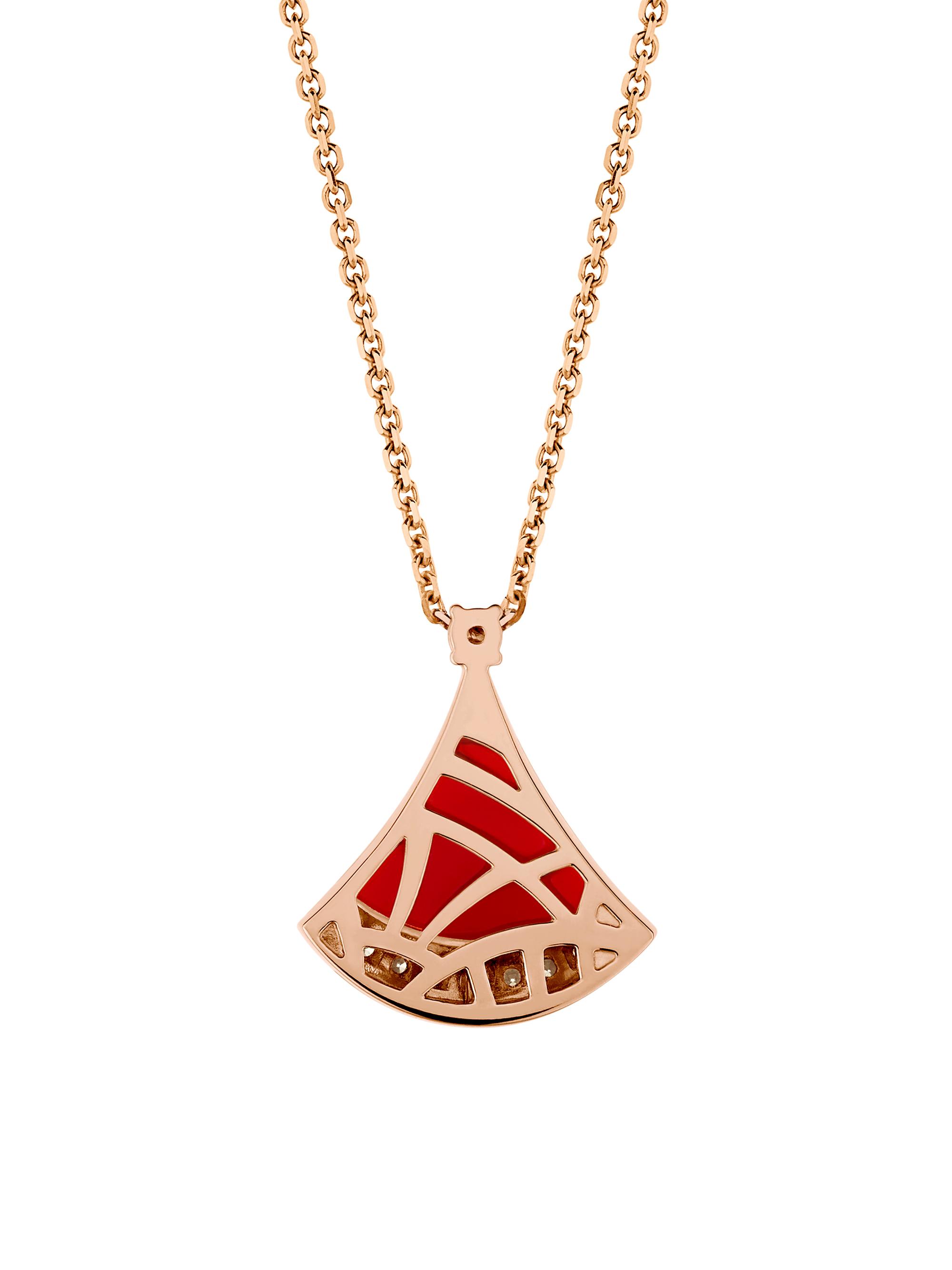 BVLGARI Divas' Dream 18K Rose Gold, Carnelian & 0.13 TCW Diamond