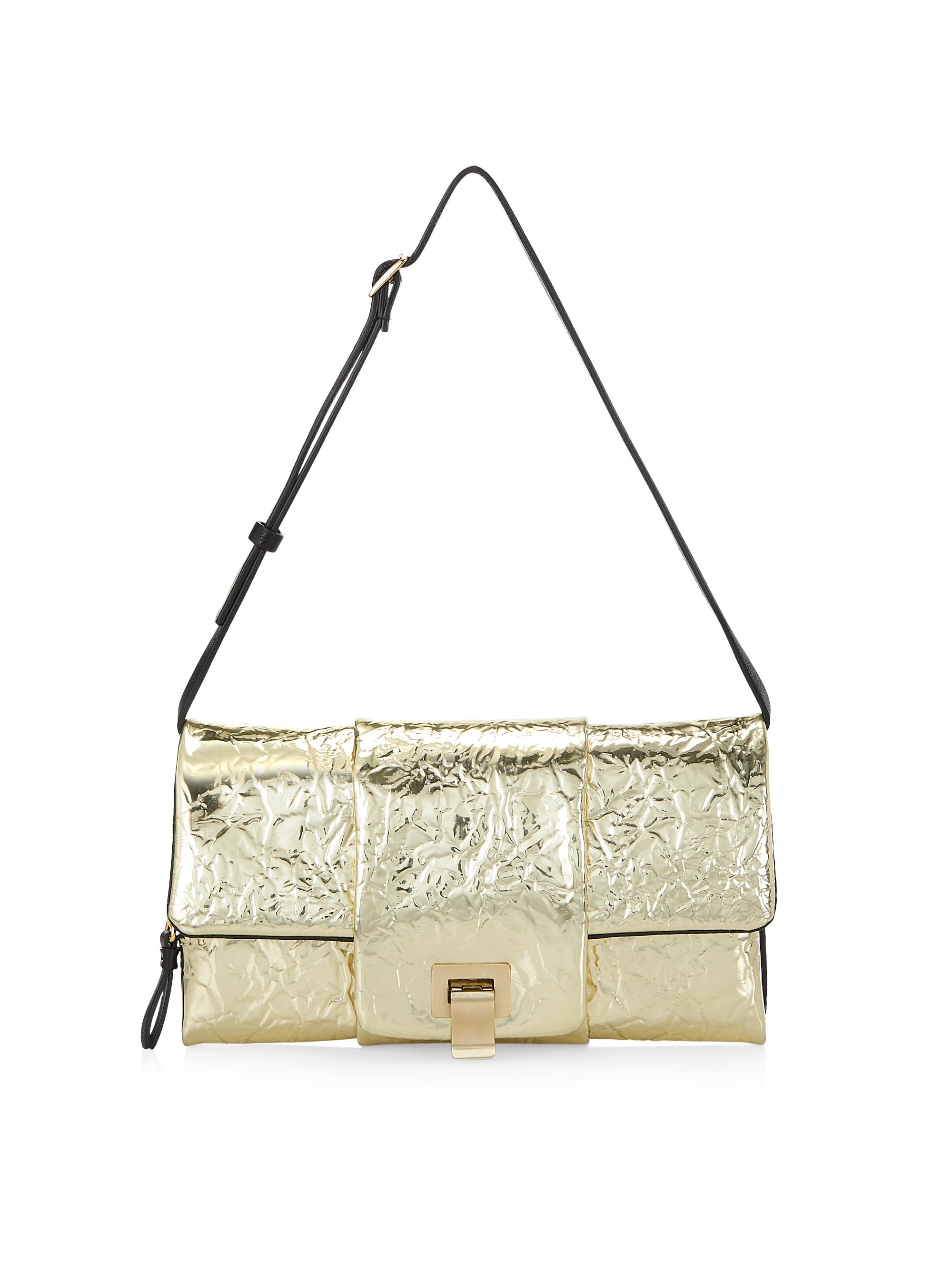 Proenza Schouler Women's Flip Metallic Lacquered Shoulder Bag - Gold