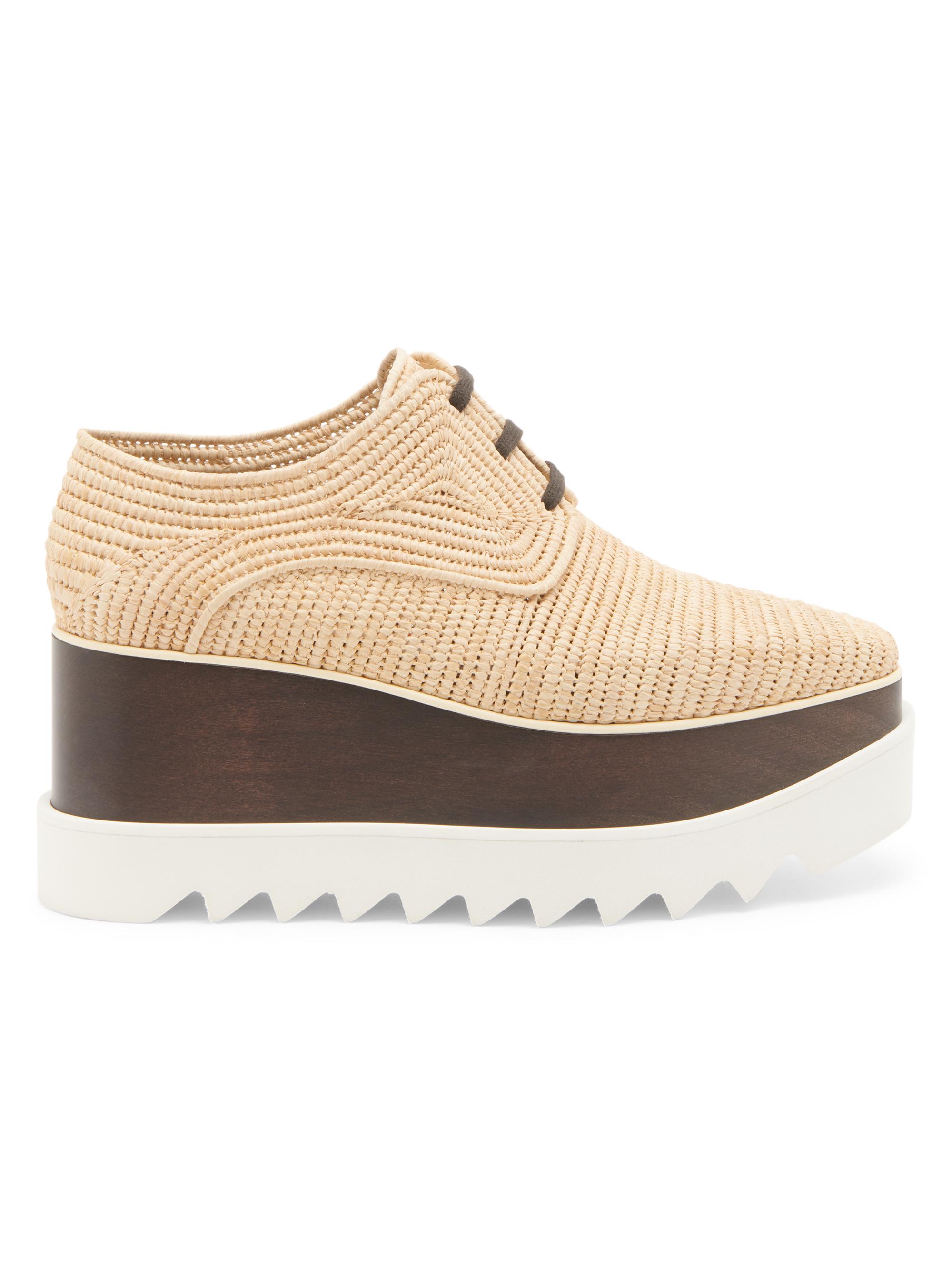 Stella McCartney Elyse Raffia Platform Oxfords | Saks Fifth Avenue