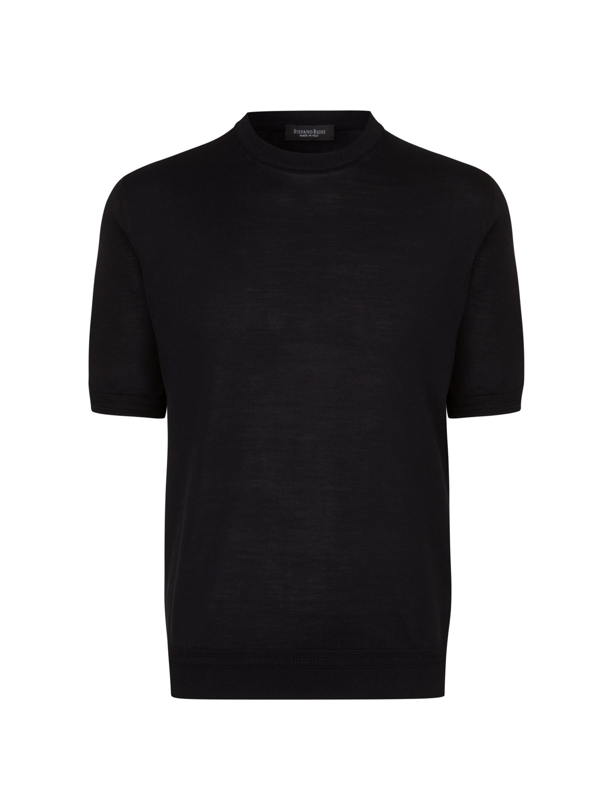 Stefano Ricci Men's Silk Crewneck Sweater - Black