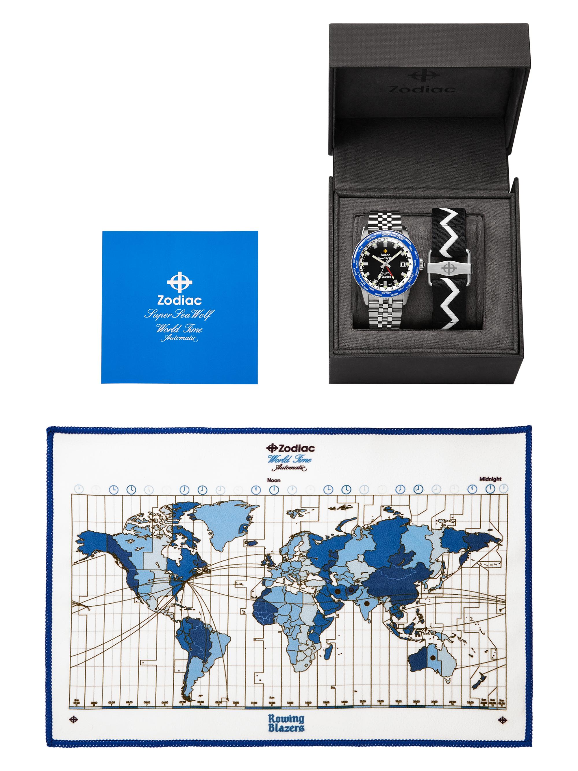 Zodiac Zodiac x Rowing Blazers Super Sea Wolf GMT World Time