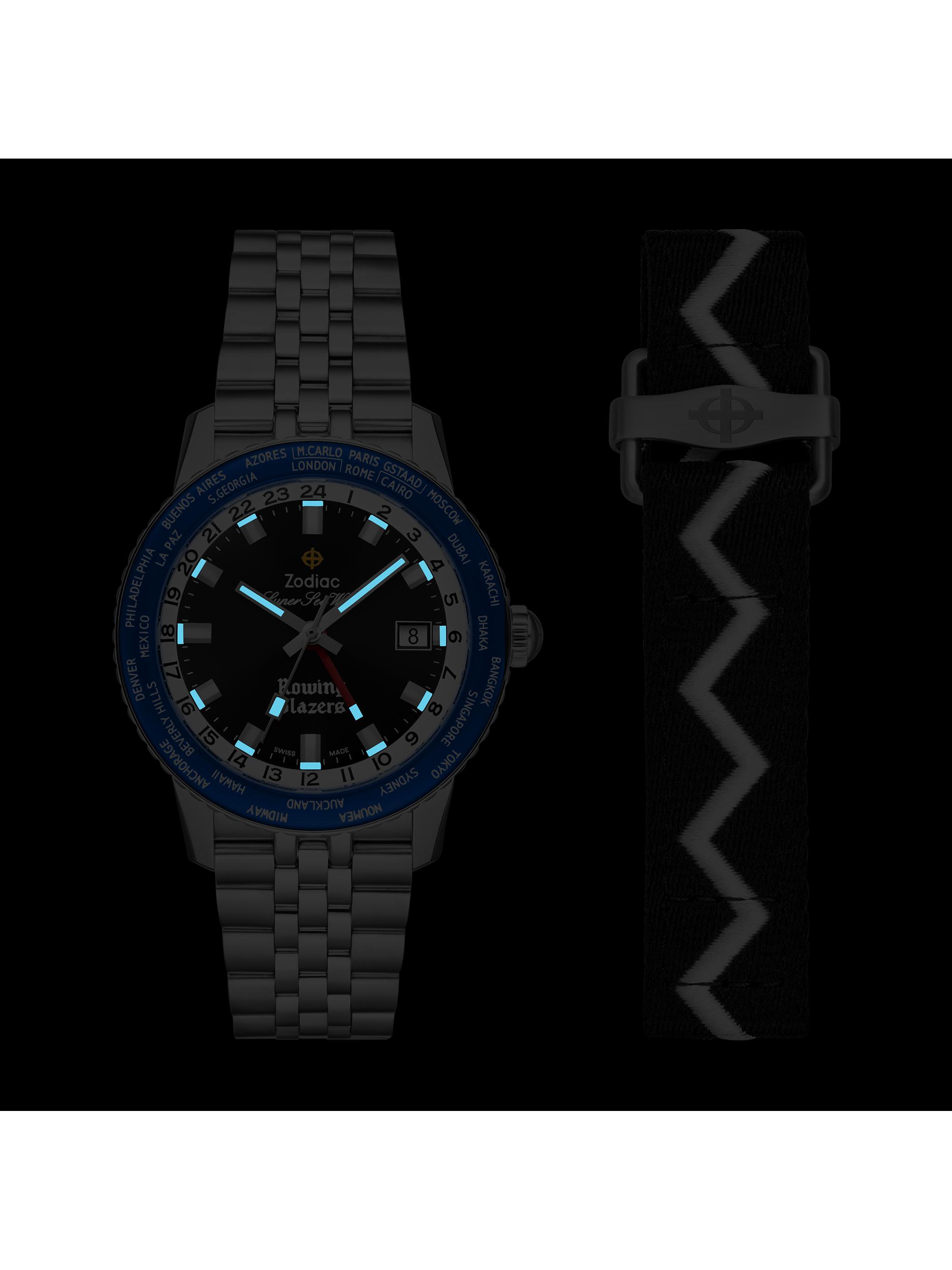 Zodiac Zodiac x Rowing Blazers Super Sea Wolf GMT World Time