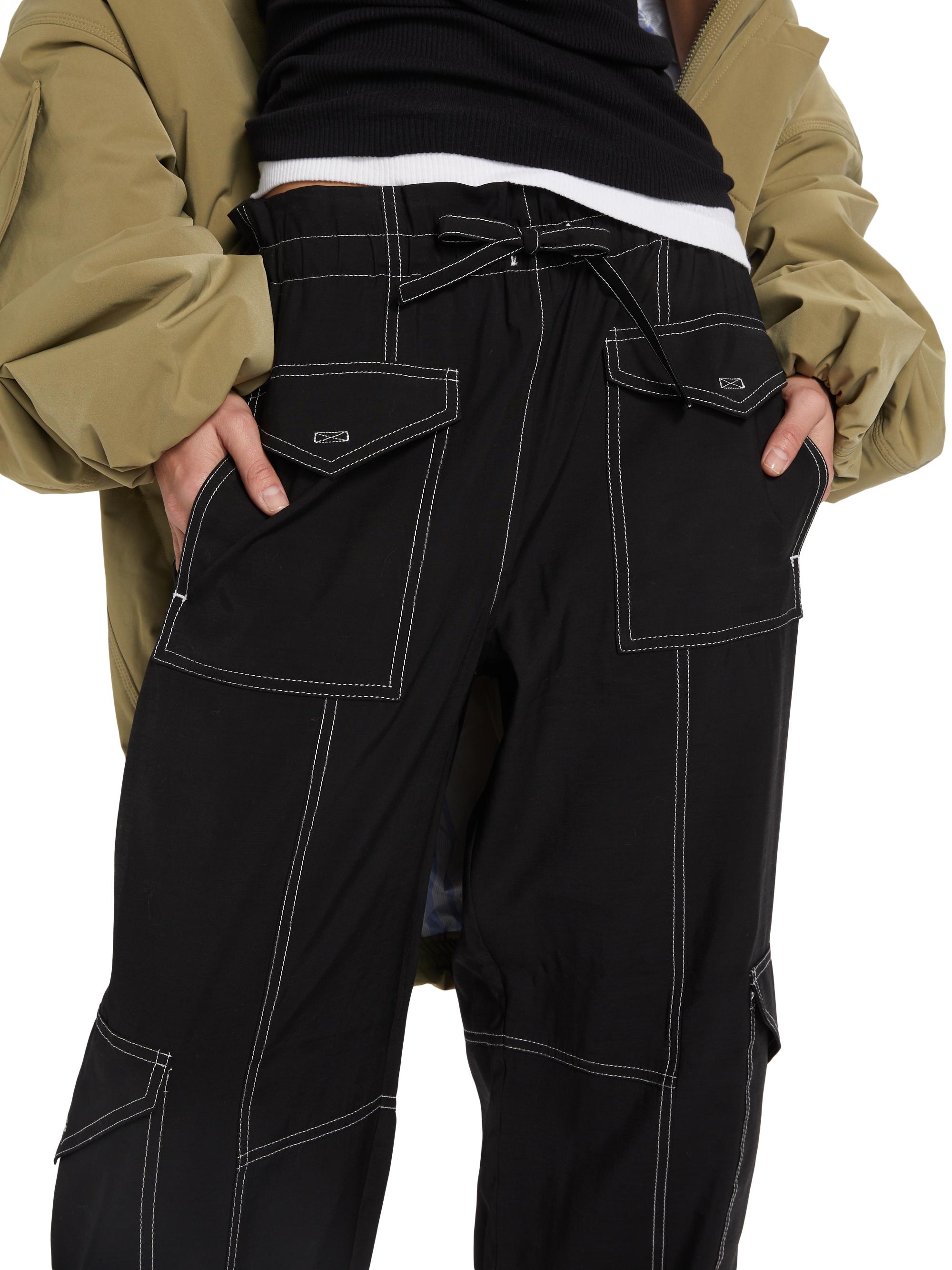 Ganni Wide-Leg Drawstring Cargo Pants | Saks Fifth Avenue