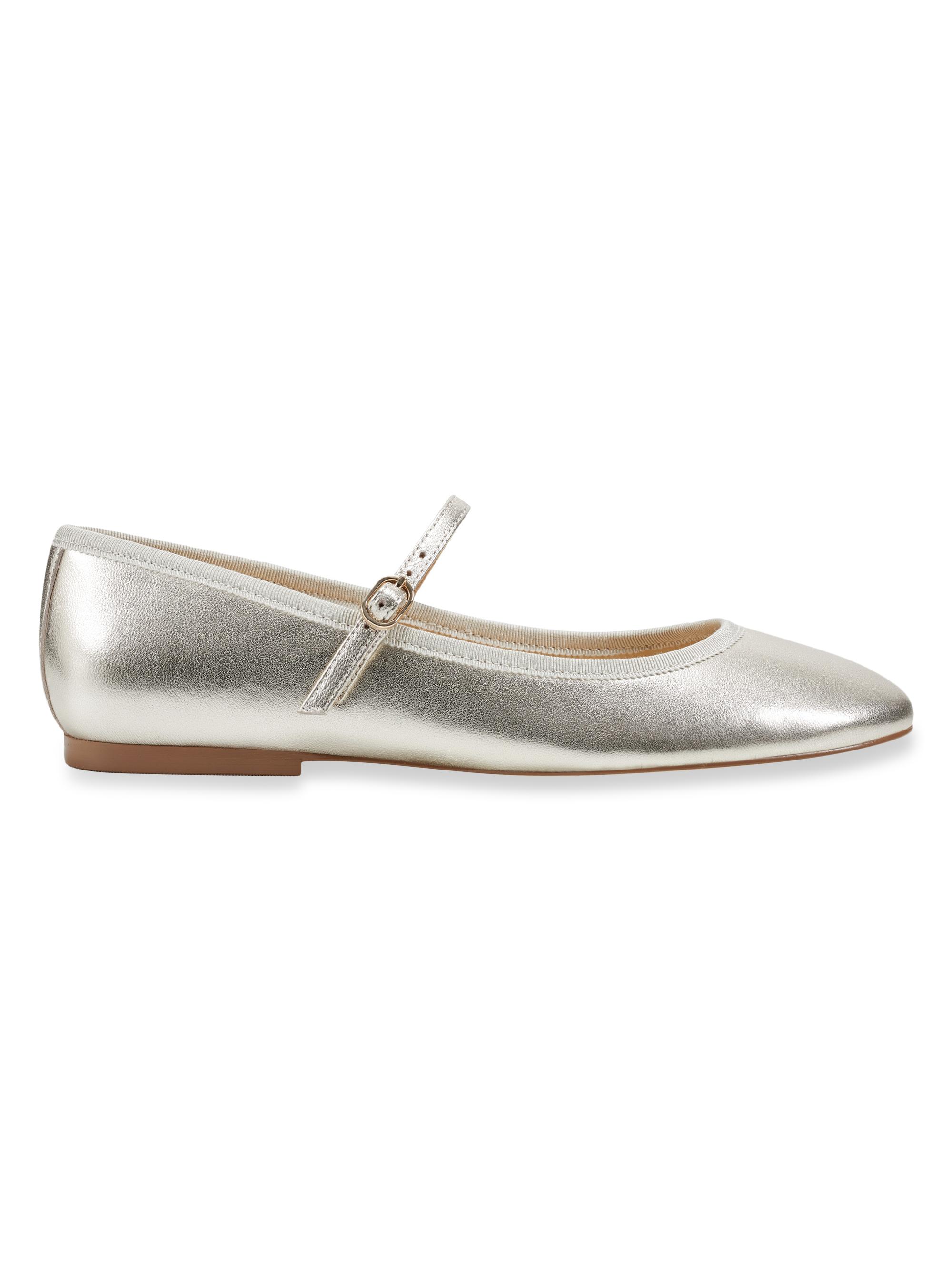 Marc Fisher LTD Women's Leather Mary Janes - Light Natural