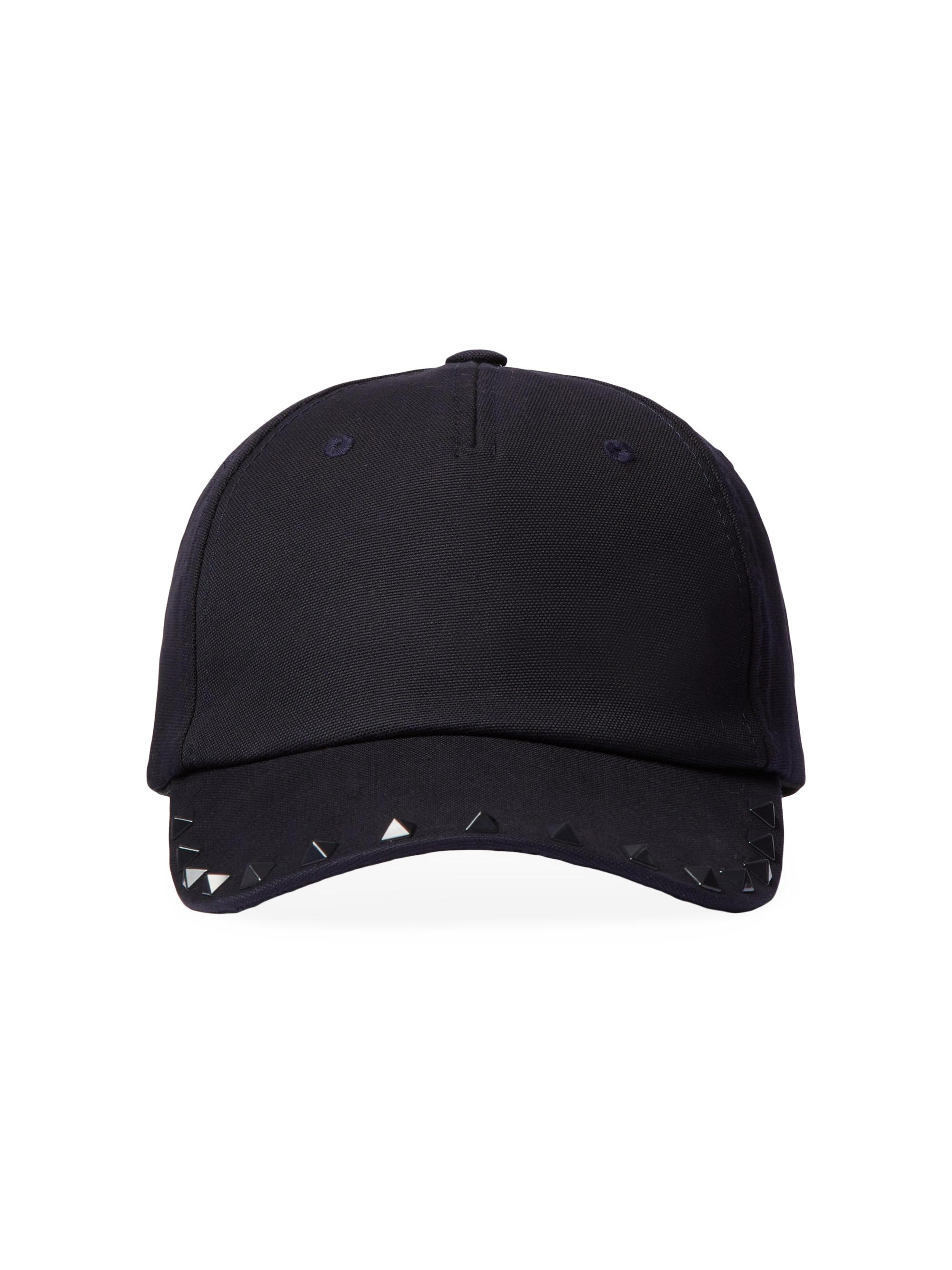 Valentino Garavani V-logo cotton baseball cap - Black