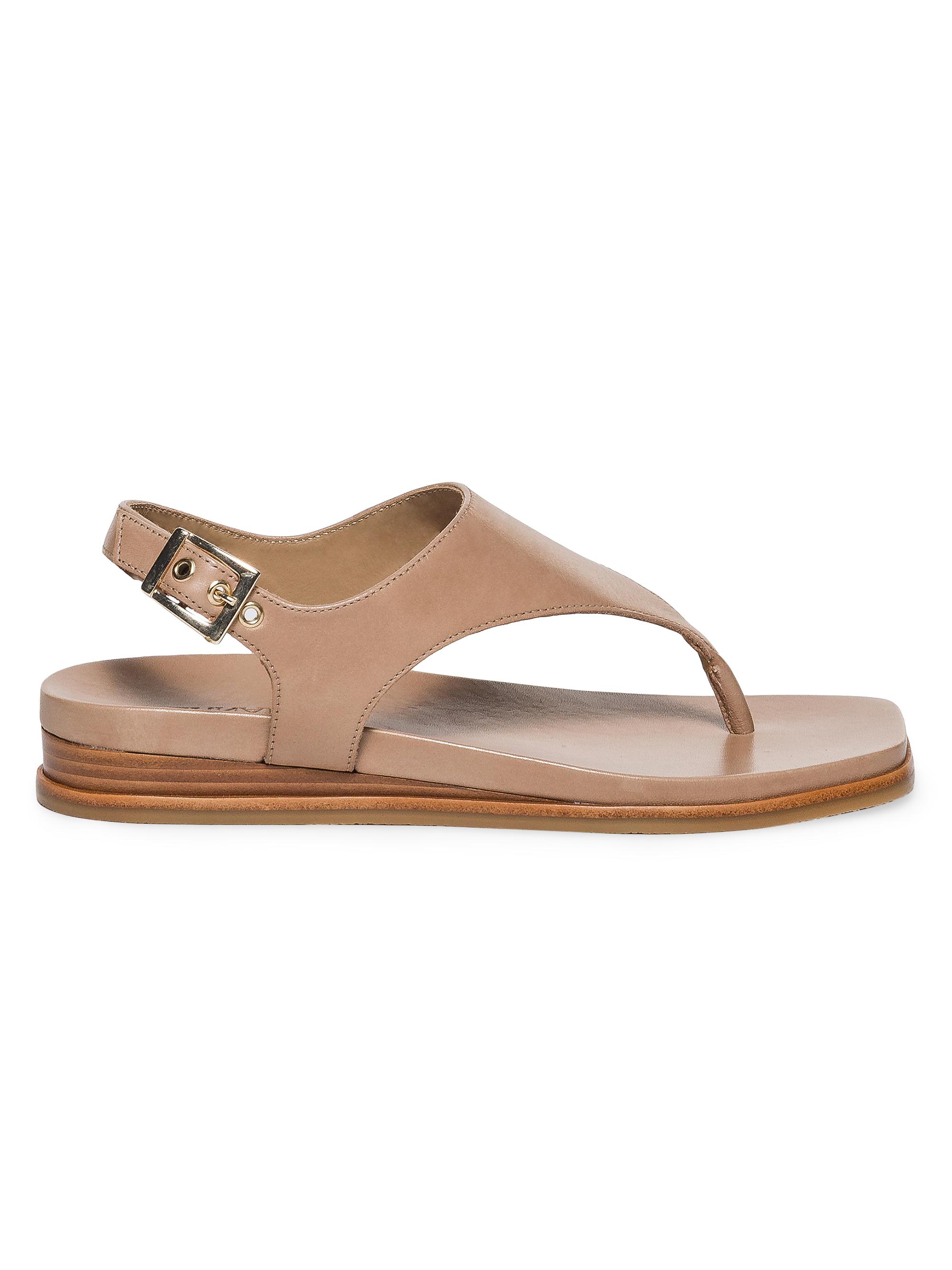 Bernardo Women's Concord Leather Wedge Sandals - Birch
