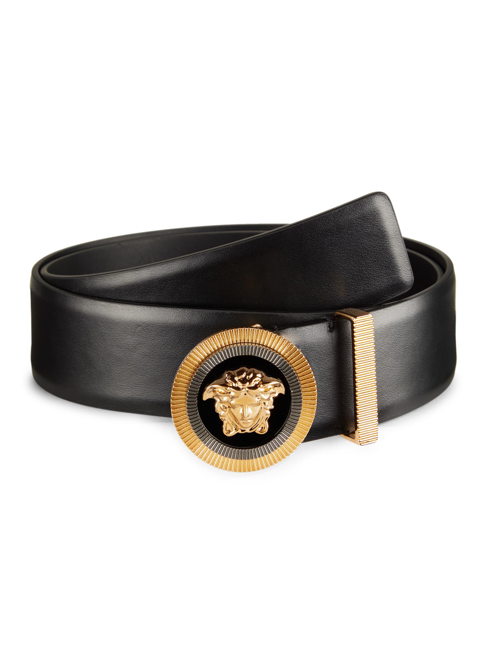 VERSACEベルト Versace Medusa Buckle Leather Belt | Saks Fifth Avenue