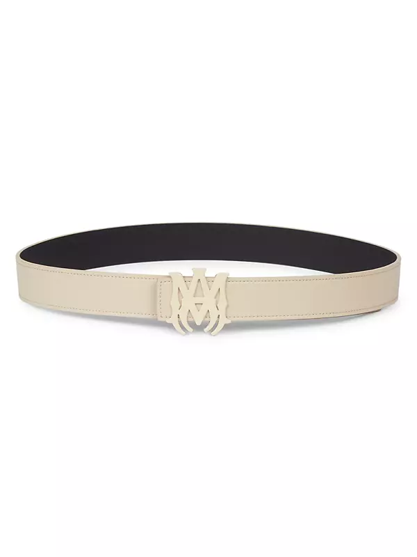 MA Logo Leather Belt