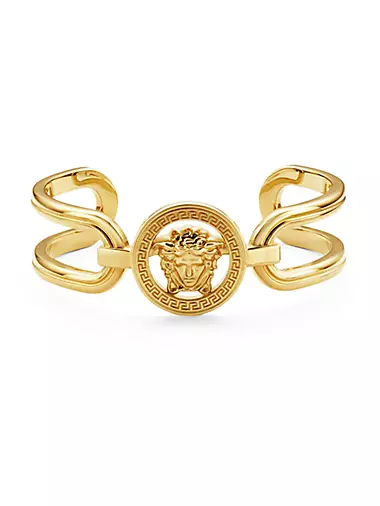 Goldtone Medusa Bracelet Cuff