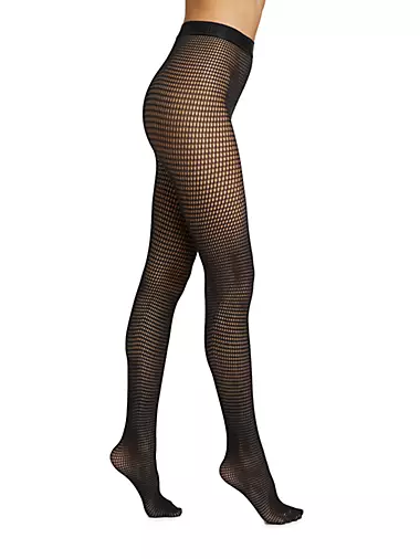 The W Grid Net Tights
