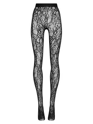 Floral Net Lace Tights
