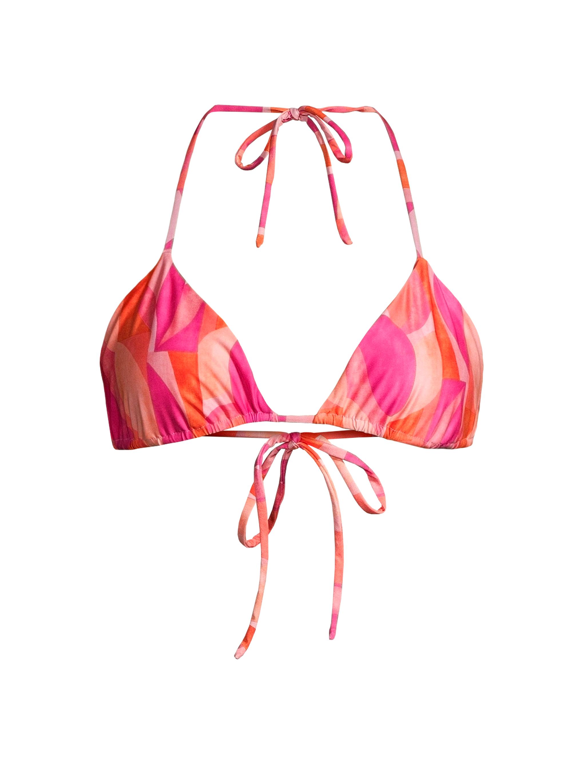 Peixoto Women's Fifi Printed Triangle Bikini Top - Grapefruit