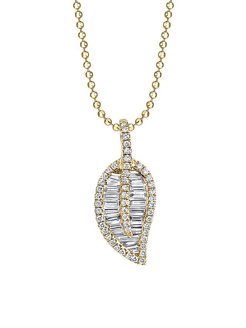 Shop Anita Ko Leaf 18K Yellow Gold & 0.25 TCW Diamond Shop Anita Ko Leaf 18K Yellow Gold & 0.25 TCW Diamond