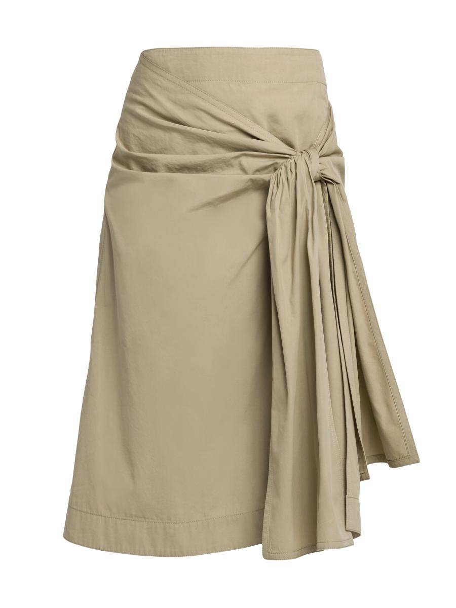スカート BOTTEGA VENETA SKIRT (812471V4WQ0 1000) BOTTEGA VENETA Cotton-canvas skirt | NET-A-PORTER