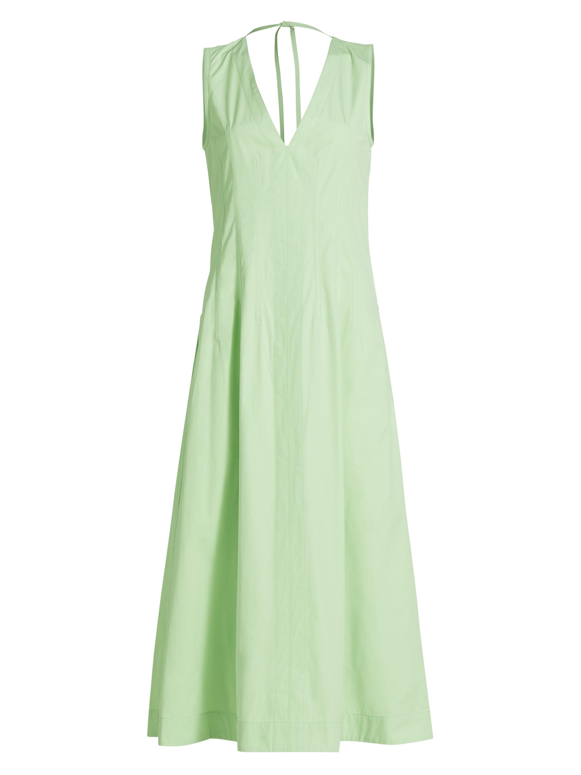 Bottega Veneta Women's Sleeveless Cotton-Blend Midi-Dress - Fresh Mint