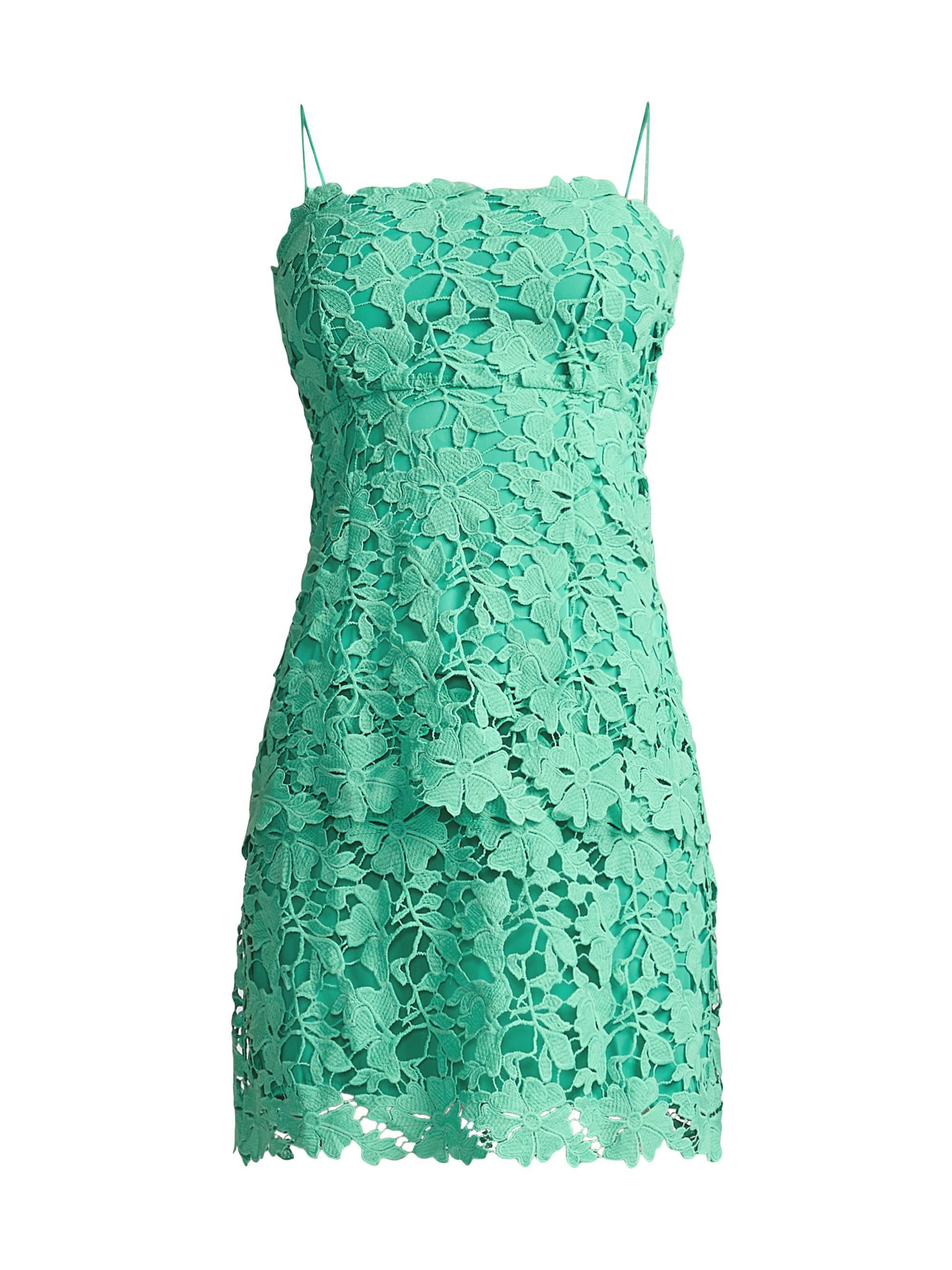 Zac Posen Women's Tiered Guipure Lace Minidress - Clover