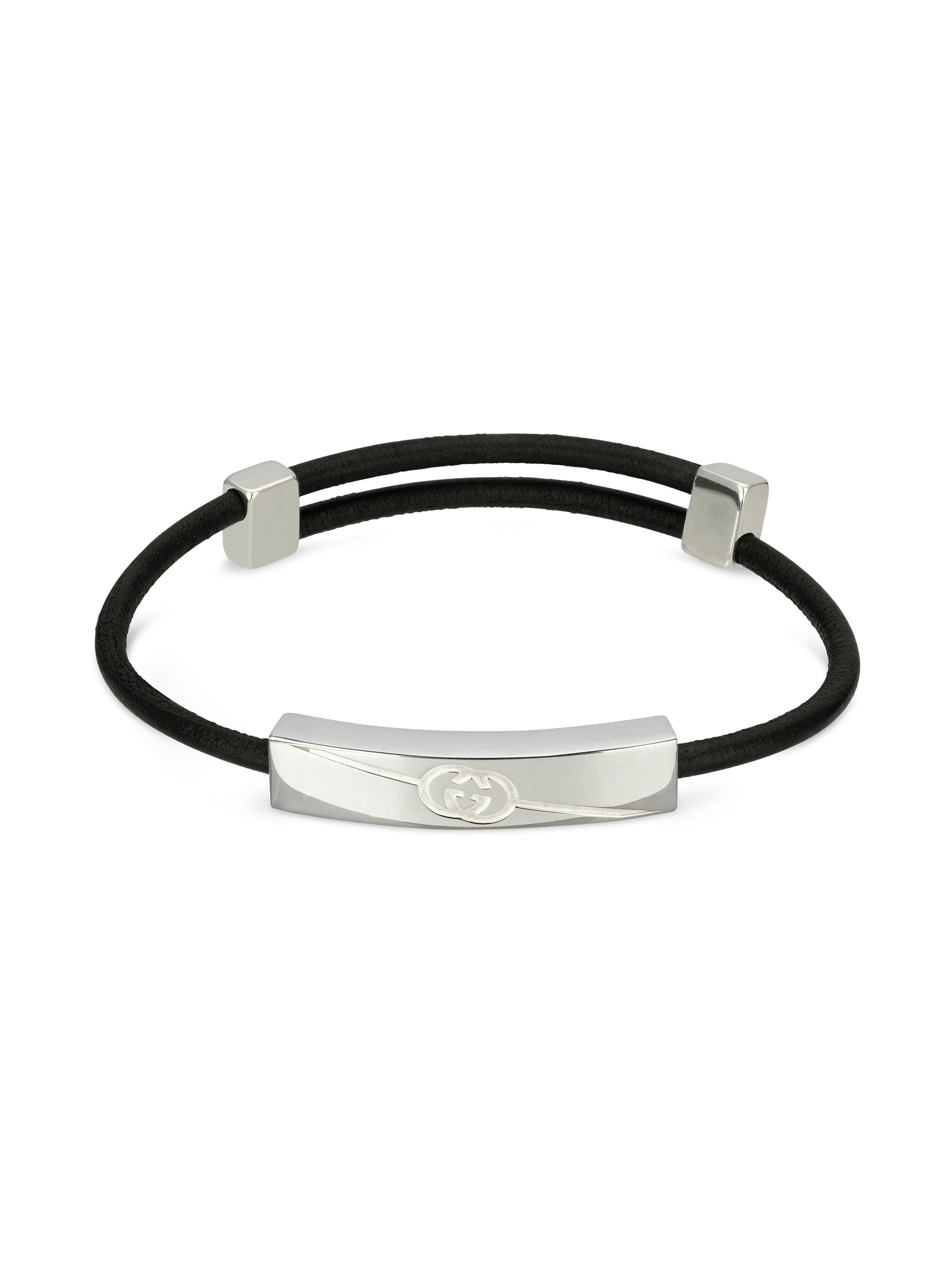 Gucci Men's  Tag Bracelet - Silver