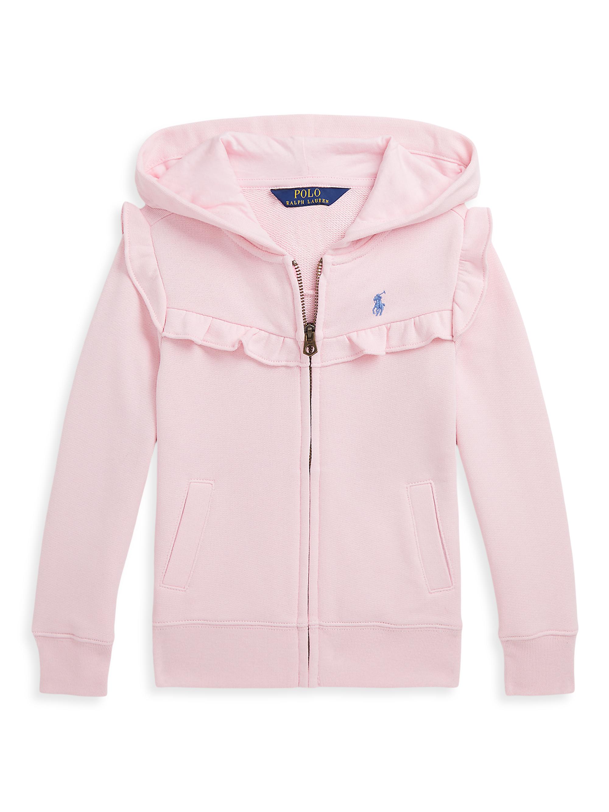 Ralph Lauren Kids logo-embroidered long-sleeve hoodie - Pink