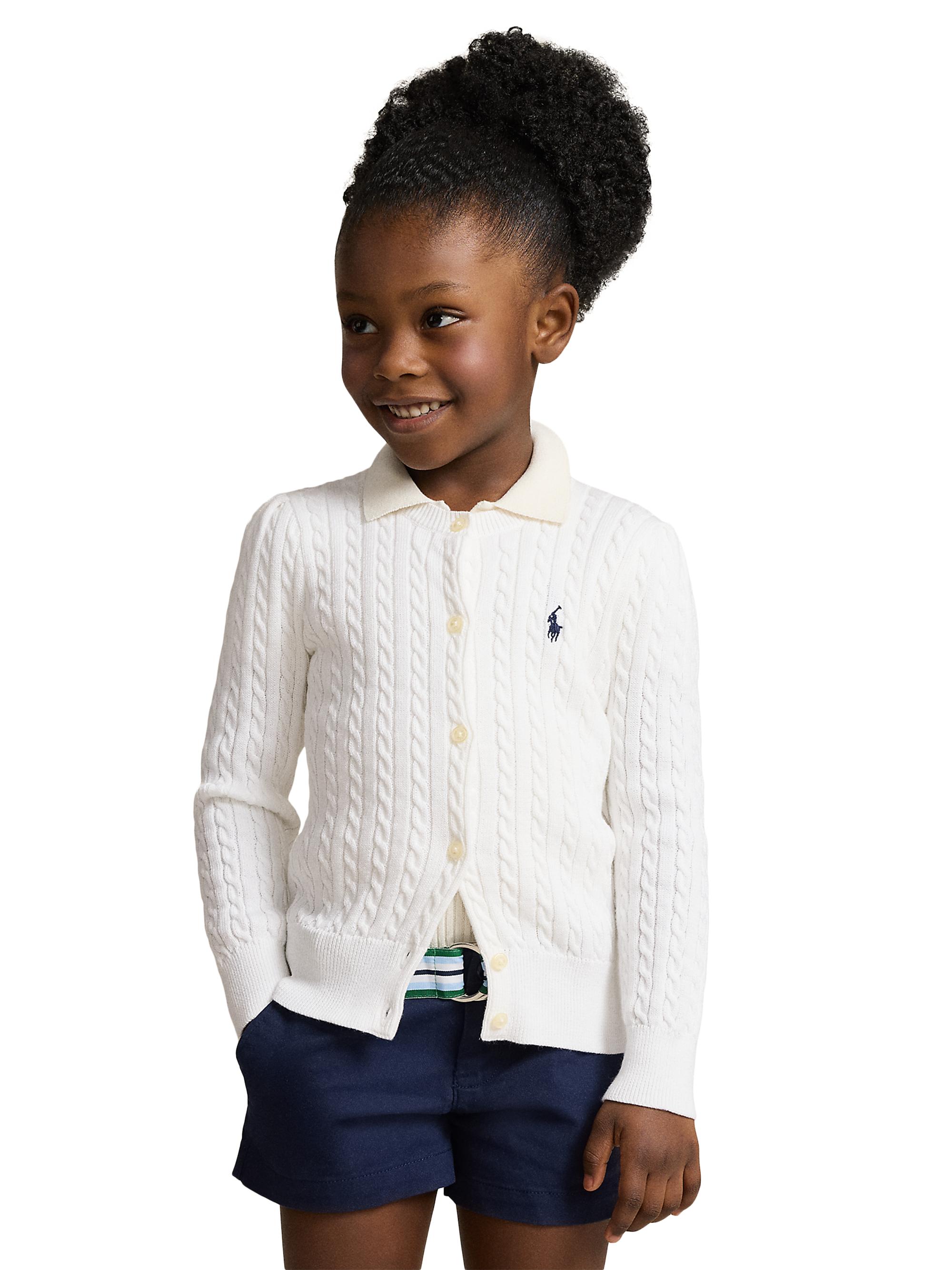 Polo Ralph Lauren Little Girl's & Girl's Cotton Cable-Knit Sweater