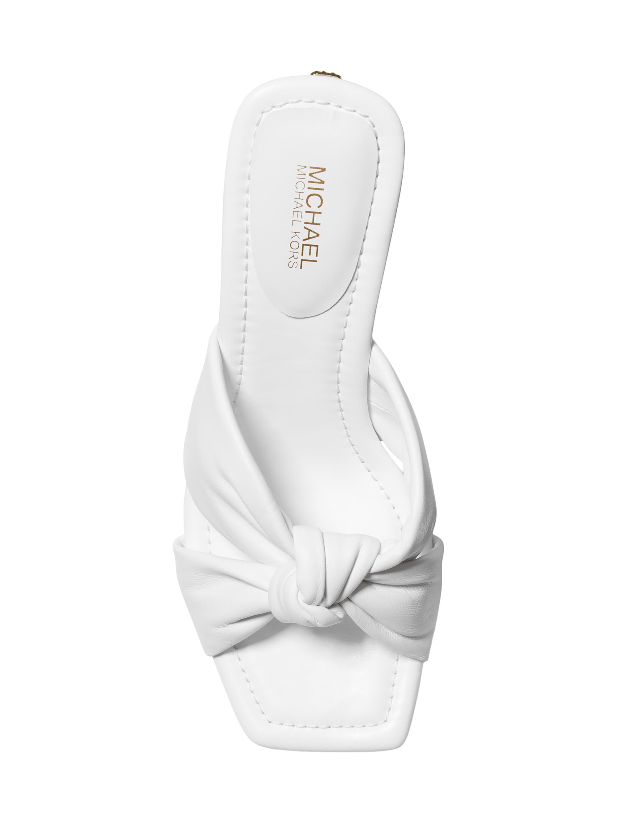 MICHAEL Michael Kors Elena 76MM Leather Sandals | Saks Fifth Avenue