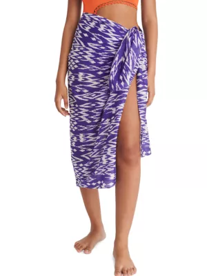 ERES Weather cotton sarong - Purple